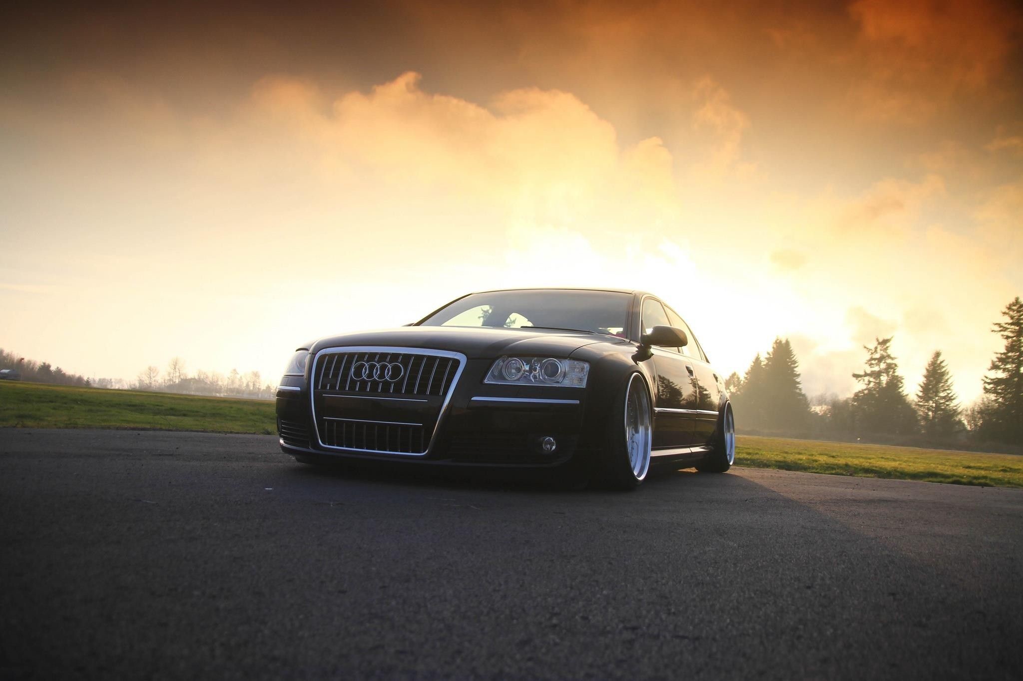 2048x1365 cars, stance, Hella Flush, Audi S8, low :: Wallpapers