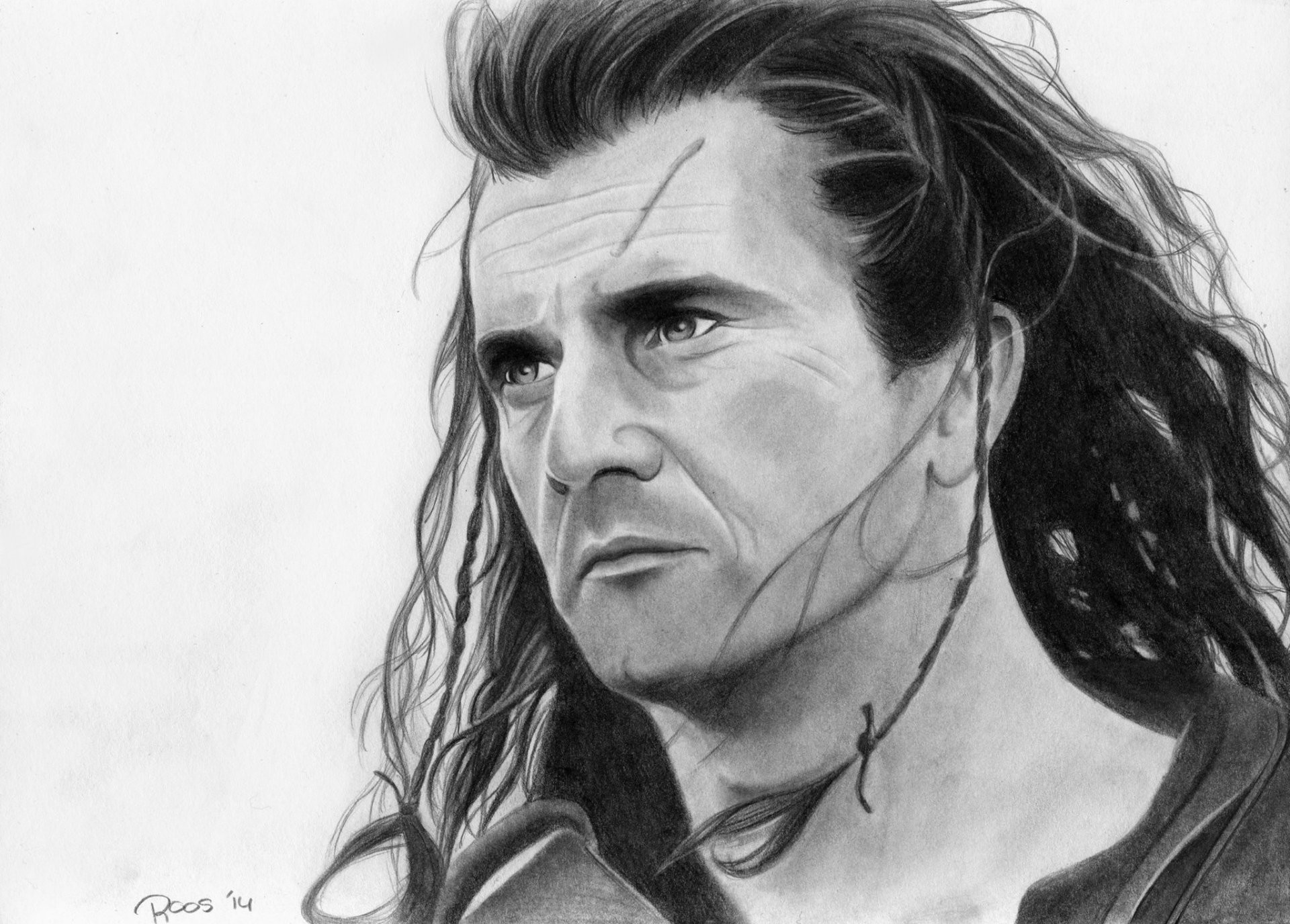 1920x1376 mel gibson braveheart hero face picture