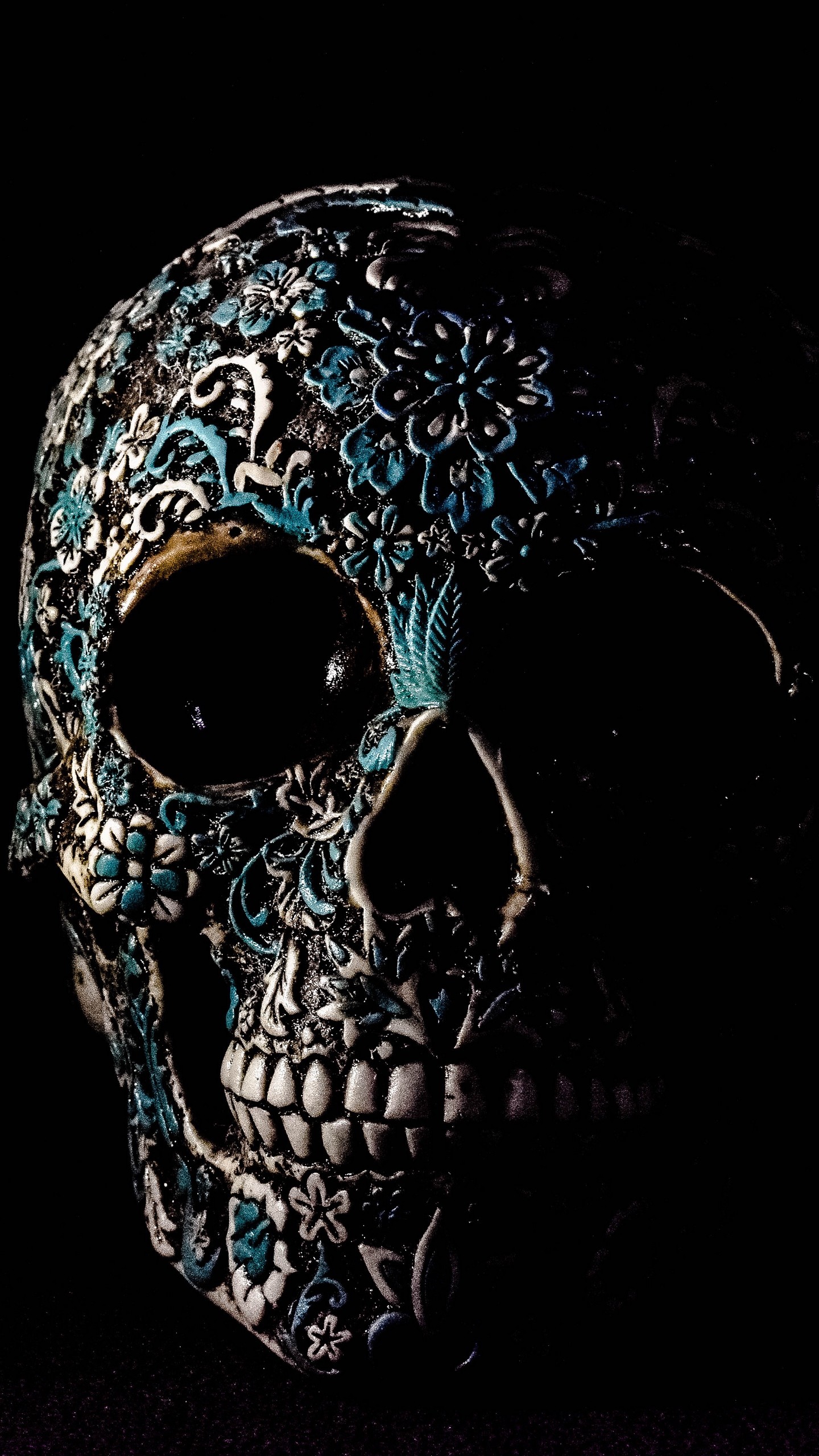 1440x2560 Download wallpaper skull dark patterns bones qhd jpg  Skull bones  wallpaper