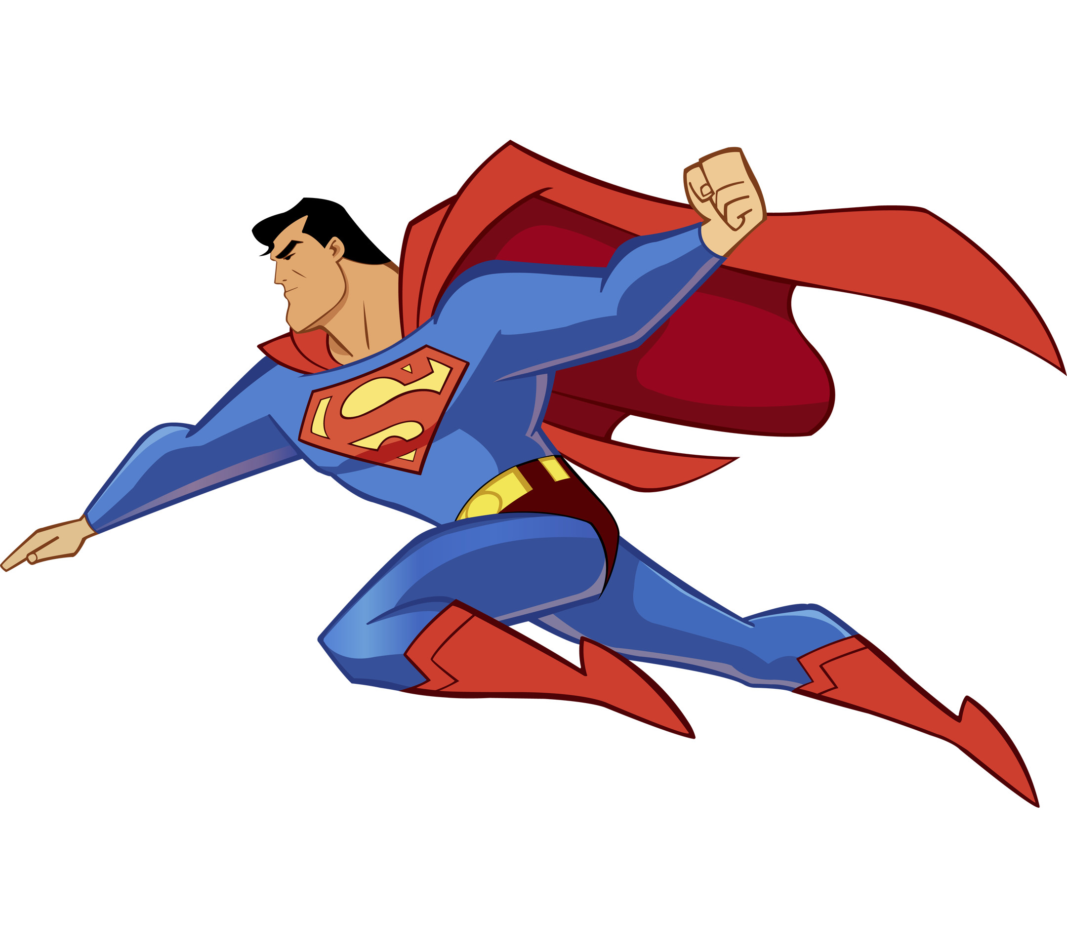 2160x1920 Superman flying and ready to fight Wallpaper