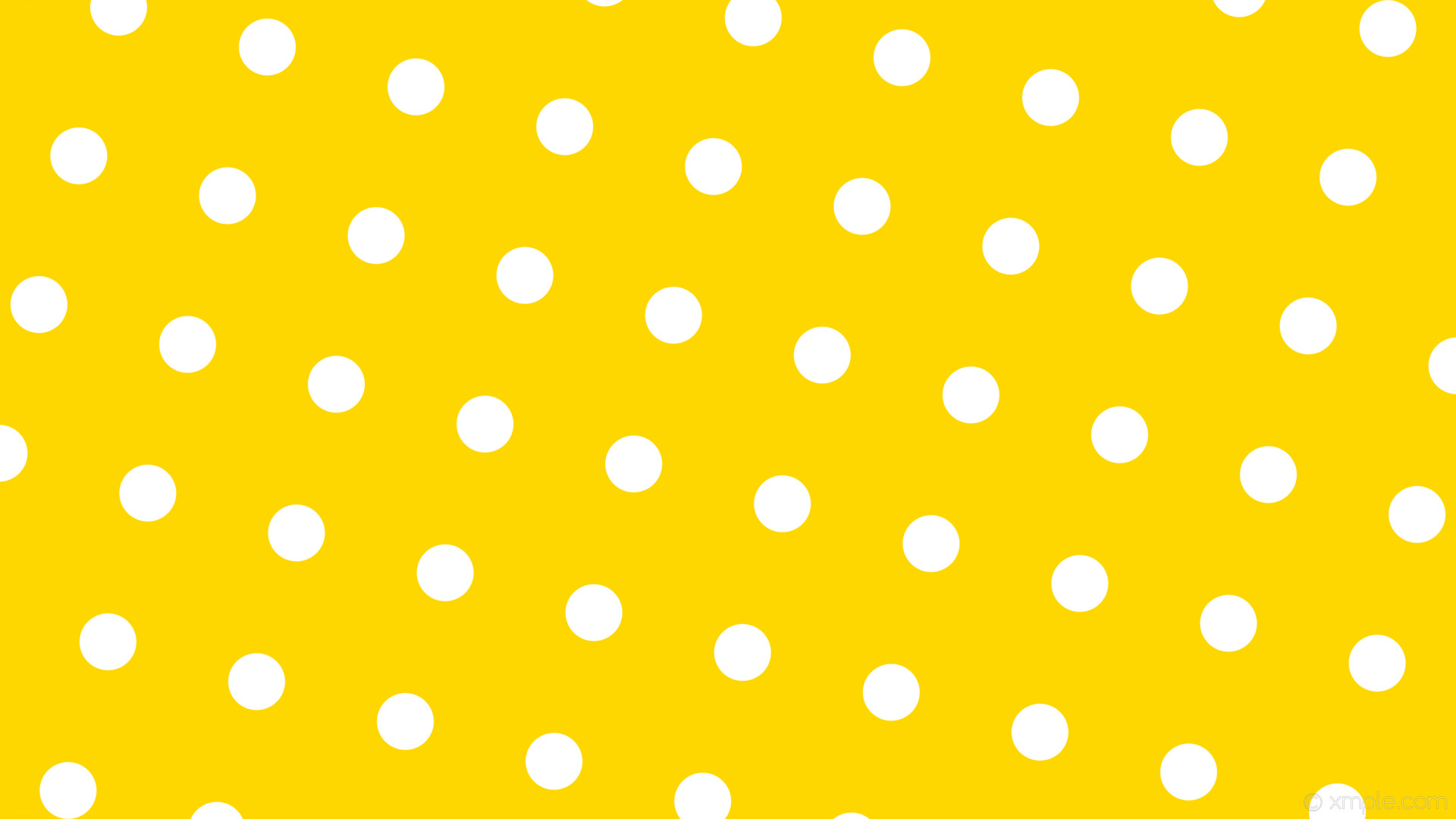 1920x1080 wallpaper white dots spots yellow polka gold #ffd700 #ffffff 255Â° 75px 203px