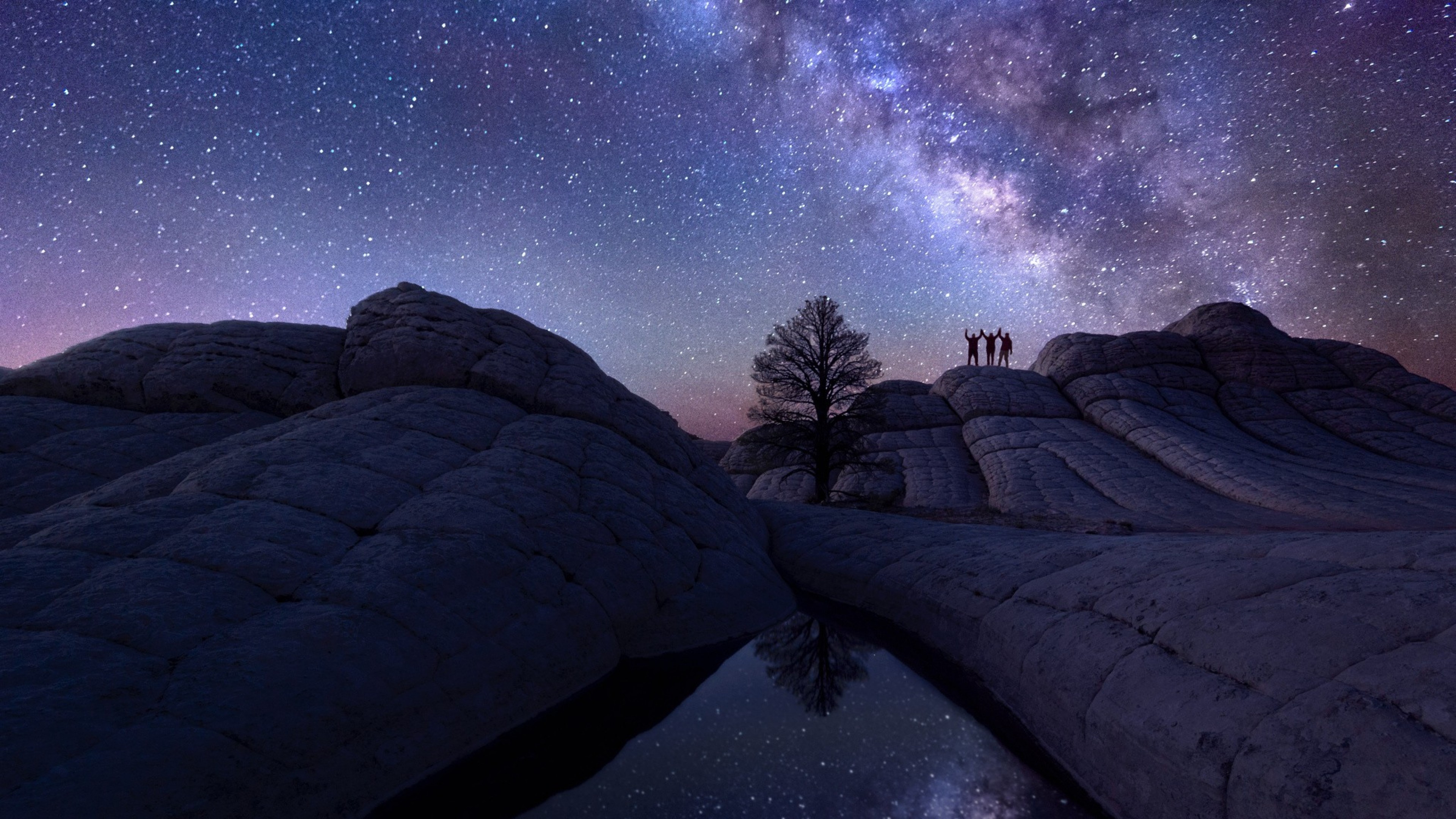 3840x2160 Preview wallpaper milky way, sky, astrophotography 