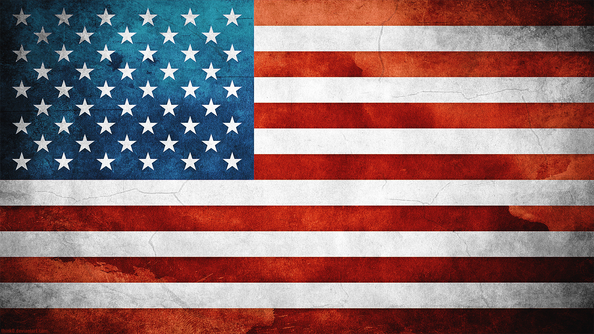 1920x1080 United States Usa Flag By Think0 #3492