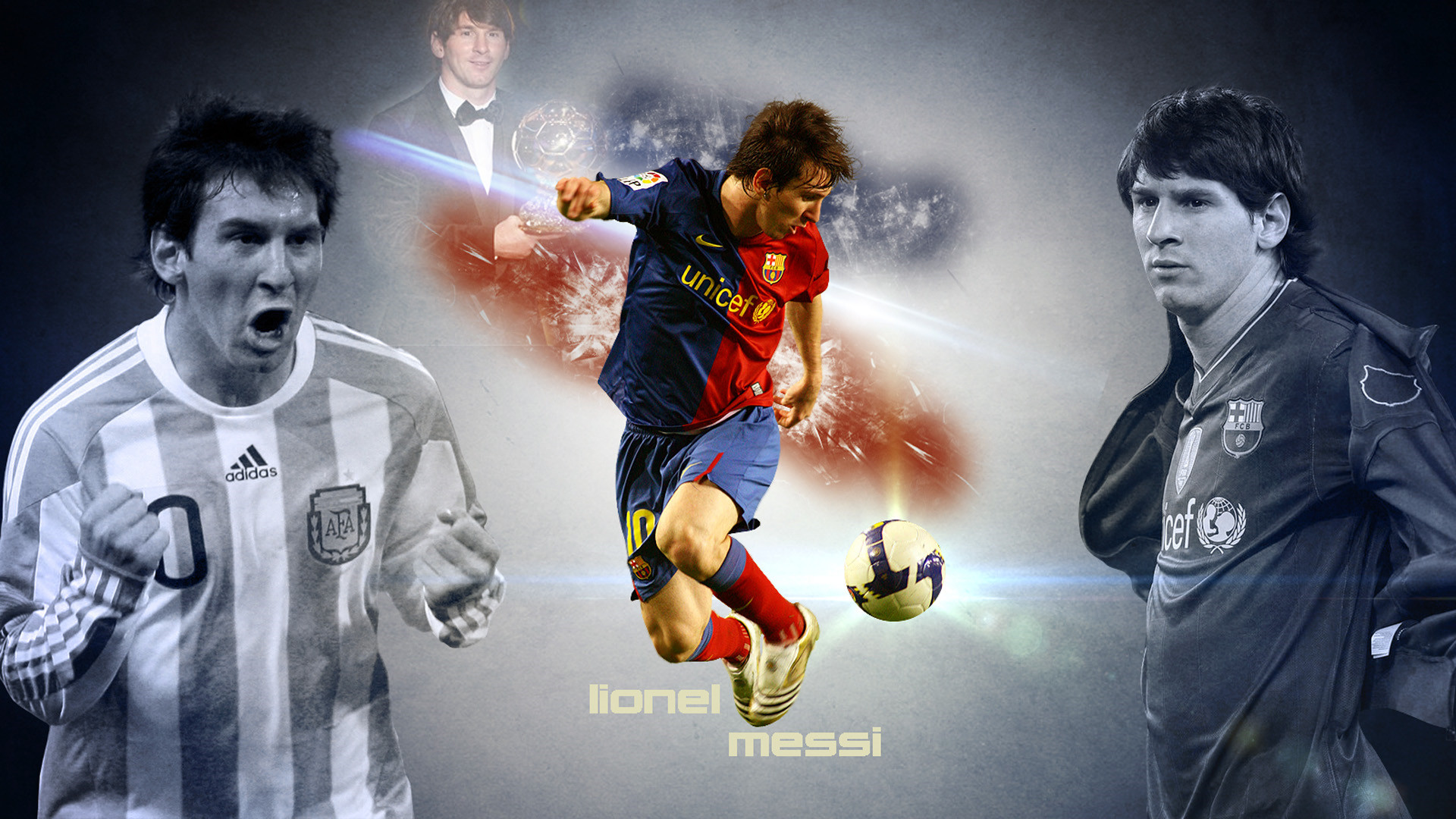 1920x1080 Messi Football Wallpapers HD free download.