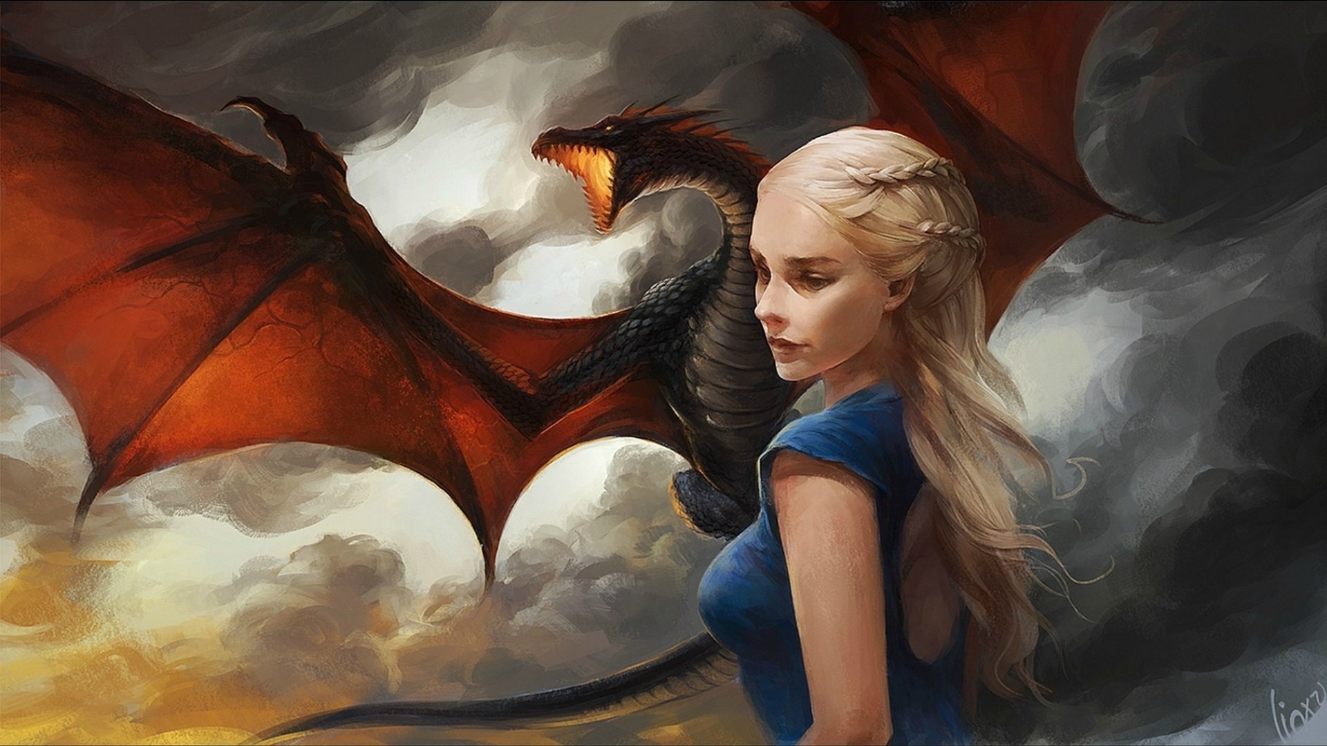 1920x1080 -Daenerys Targaryen Fan Art feature Artwork by