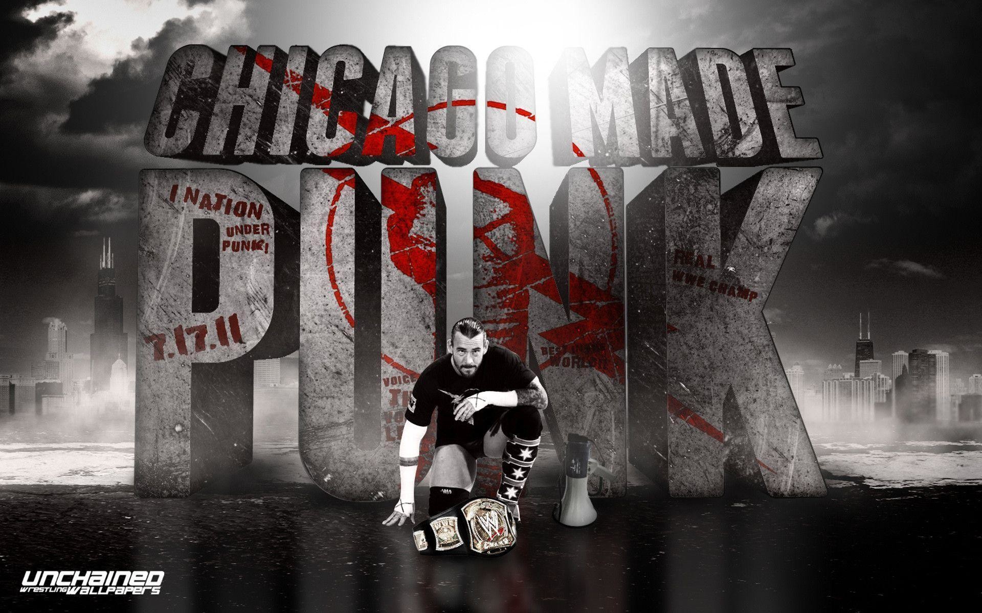 1920x1200 WWE CM Punk "Chicago Made Punk" Wallpaper ~ Unchained-WWE.com .
