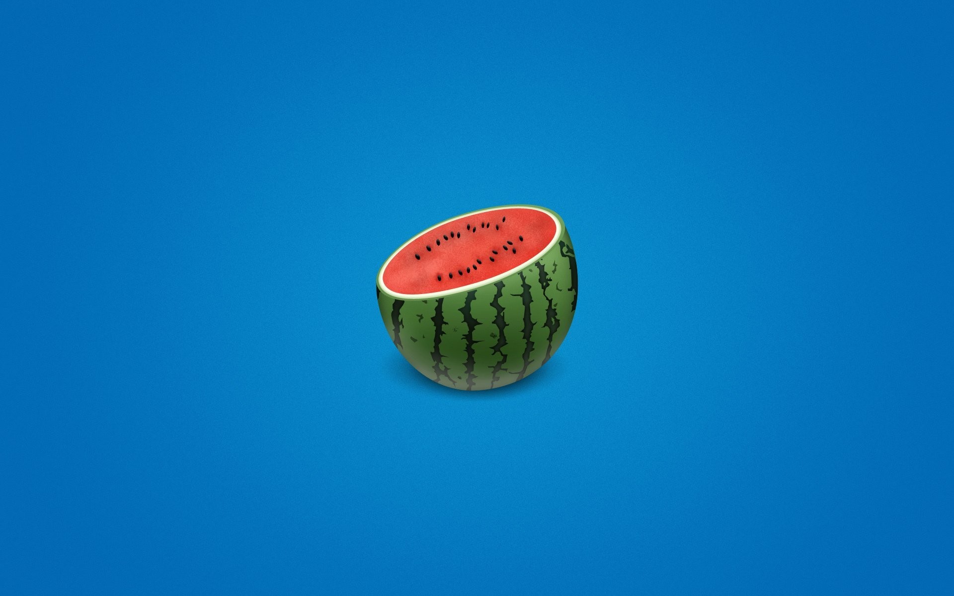 1920x1200 watermelon blue background half bone minimalism