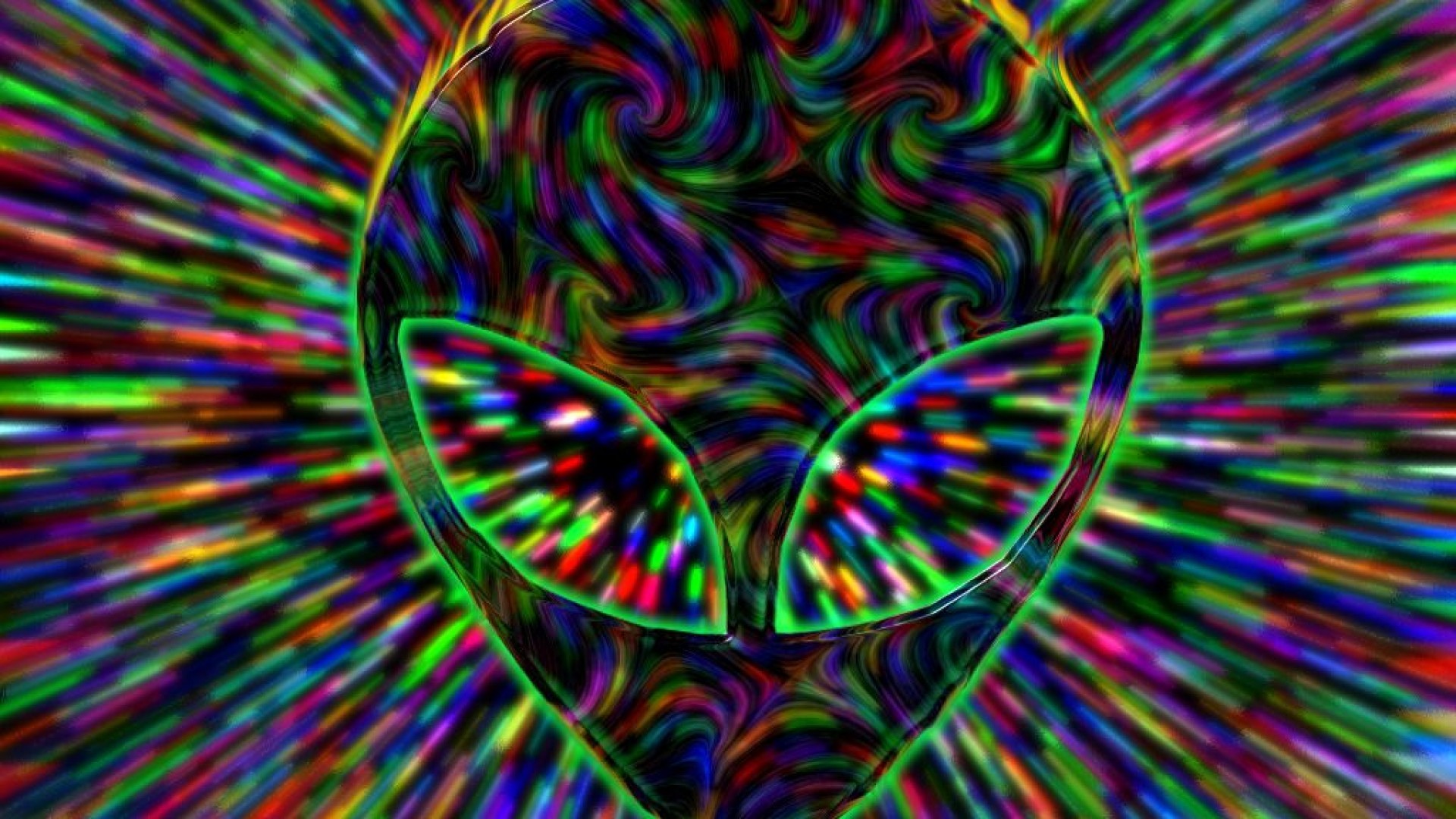 1920x1080 Trippy Background alien