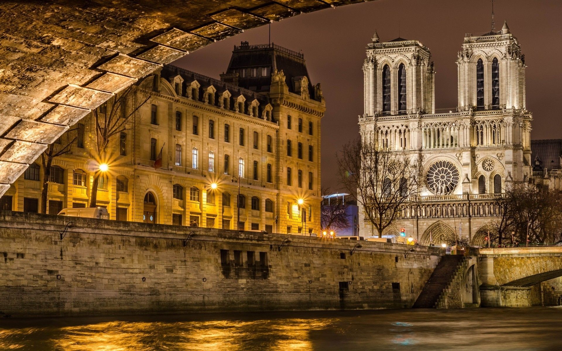 1920x1200 cathedral of notre dame wallpaper Download