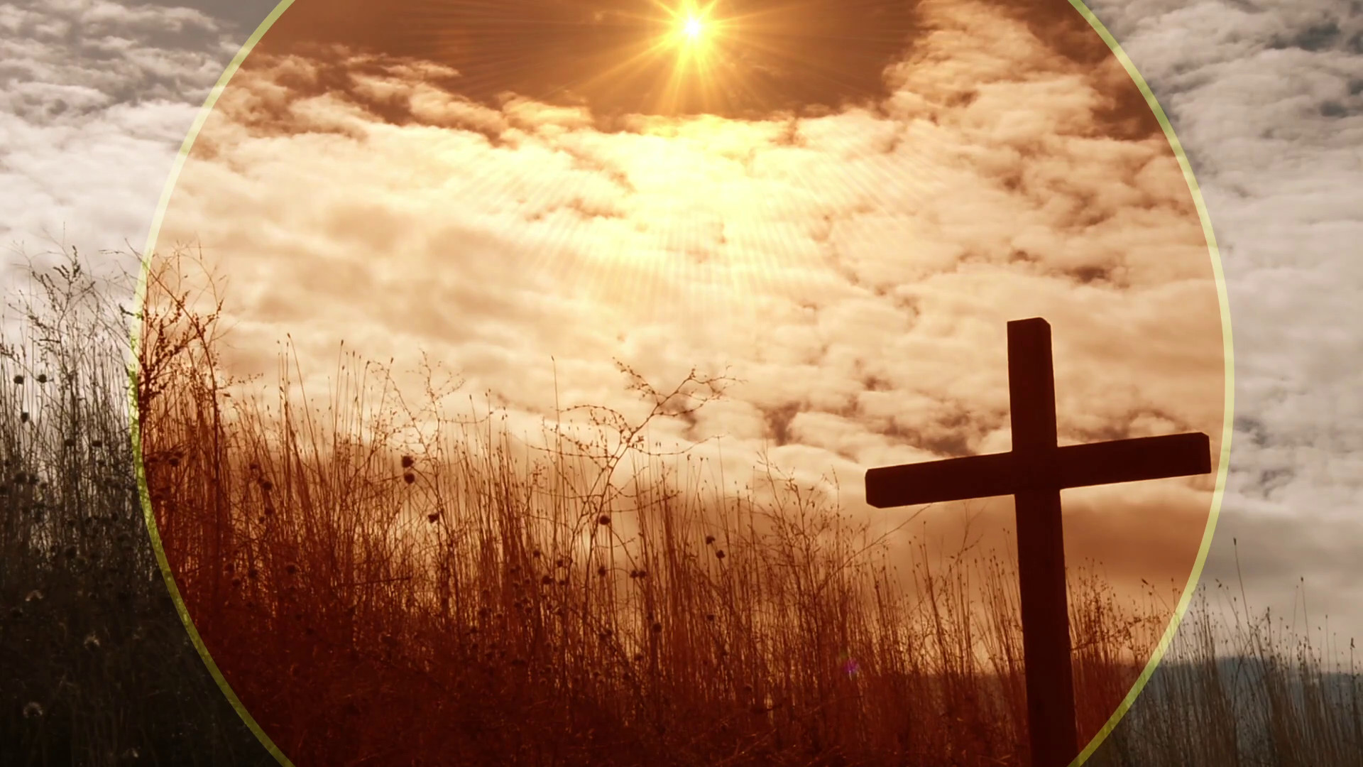 1920x1080 The Cross and halo background HD picture Backgrounds stock photo