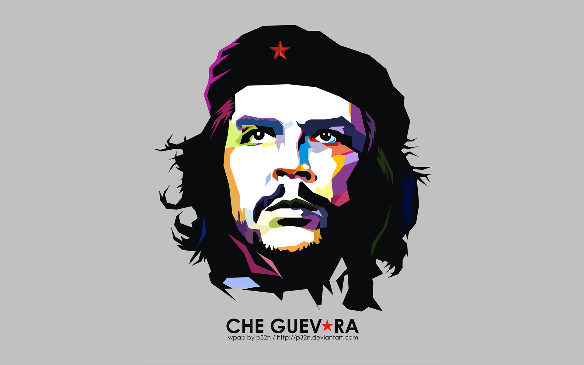 1920x1200 Che Guevara on WPAP Design | Free Desktop HD Wallpaper