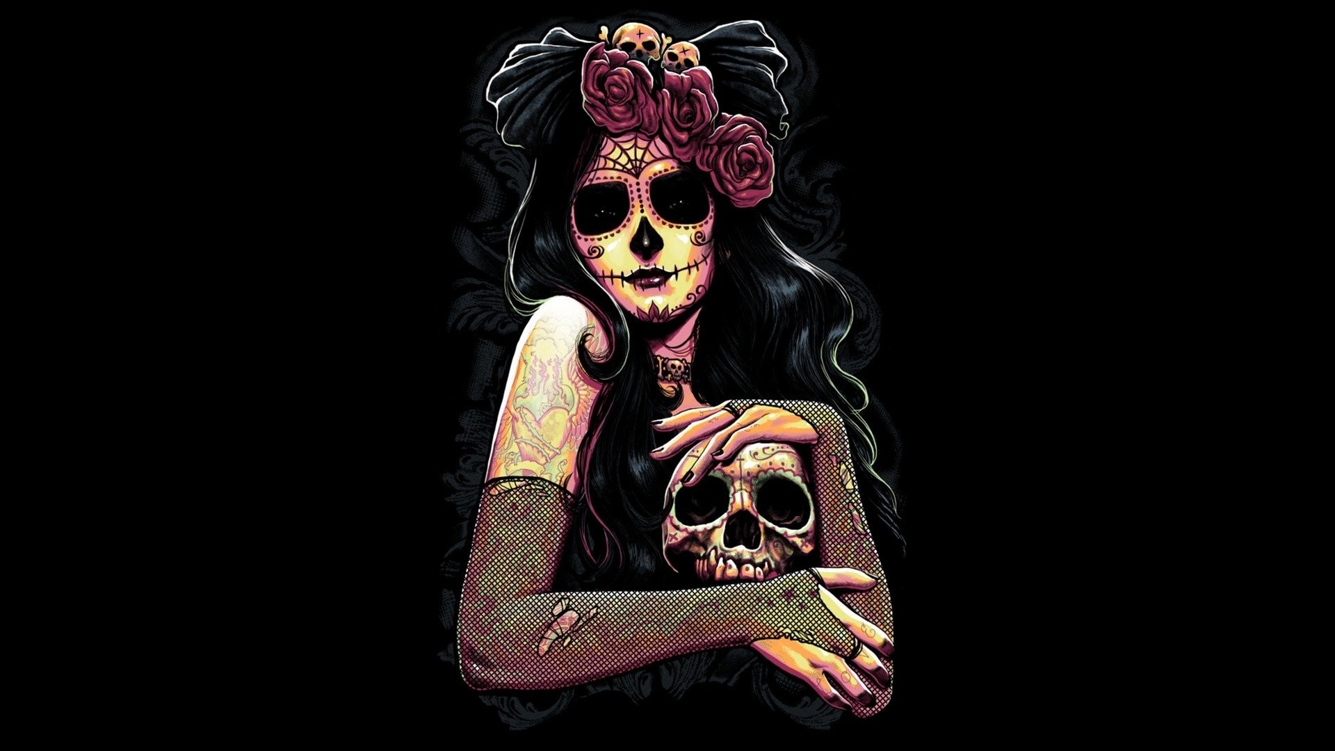 1920x1080 Images For gt Awesome Skull Wallpapers Hd Pinterest