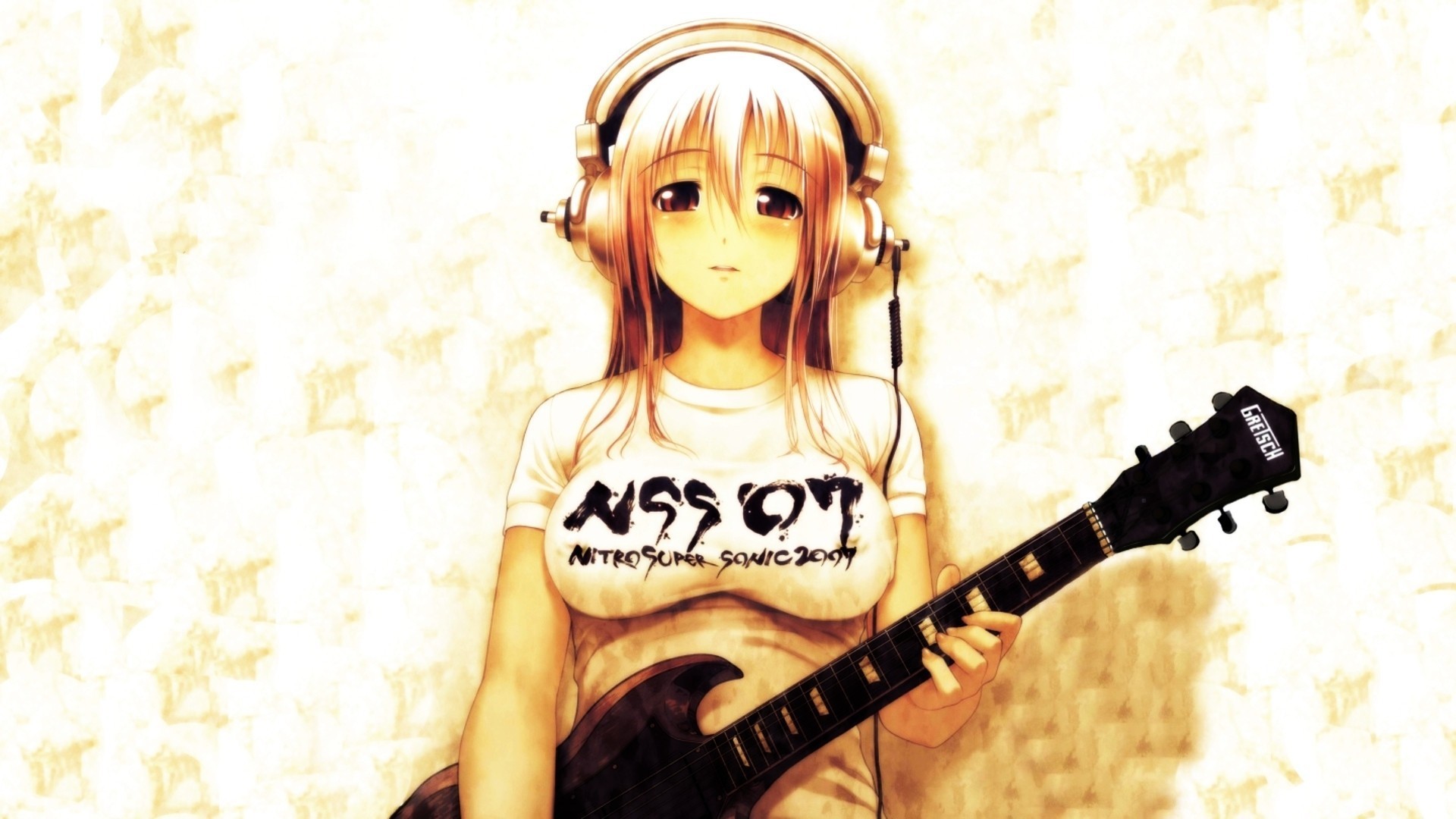 1920x1080 Super Sonic, Anime girl with guitar wallpapers and images - wallpapers,  pictures, photos