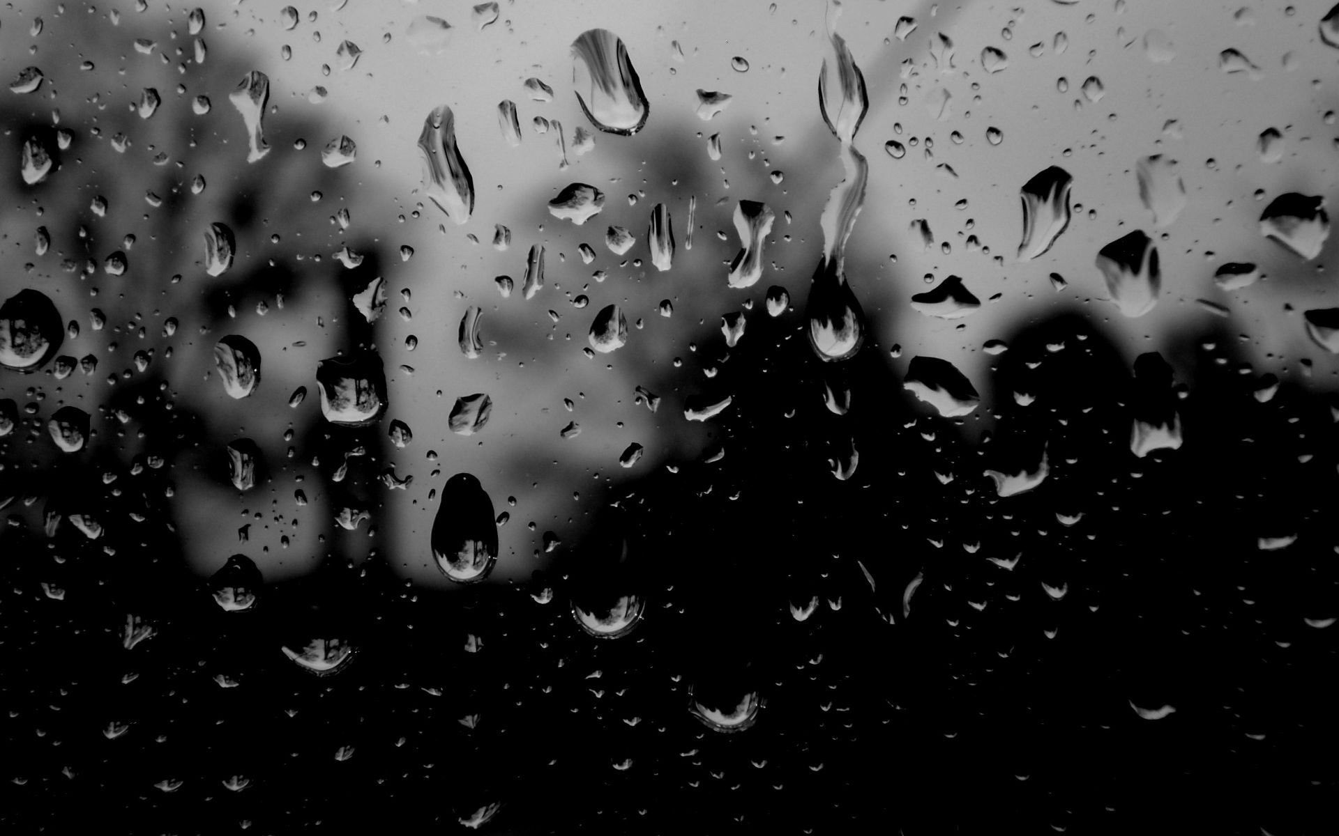 1920x1200 ... window; Rainy night