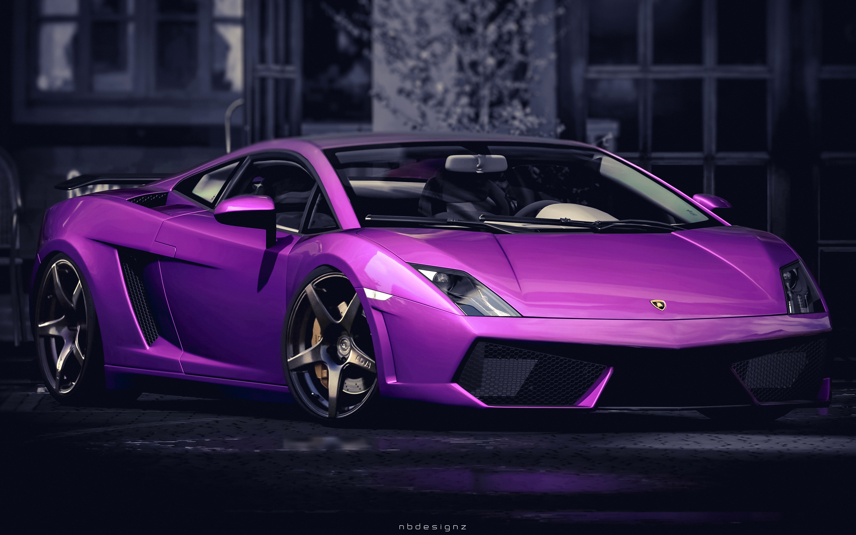 2880x1800 Purple Lamborghini Gallardo
