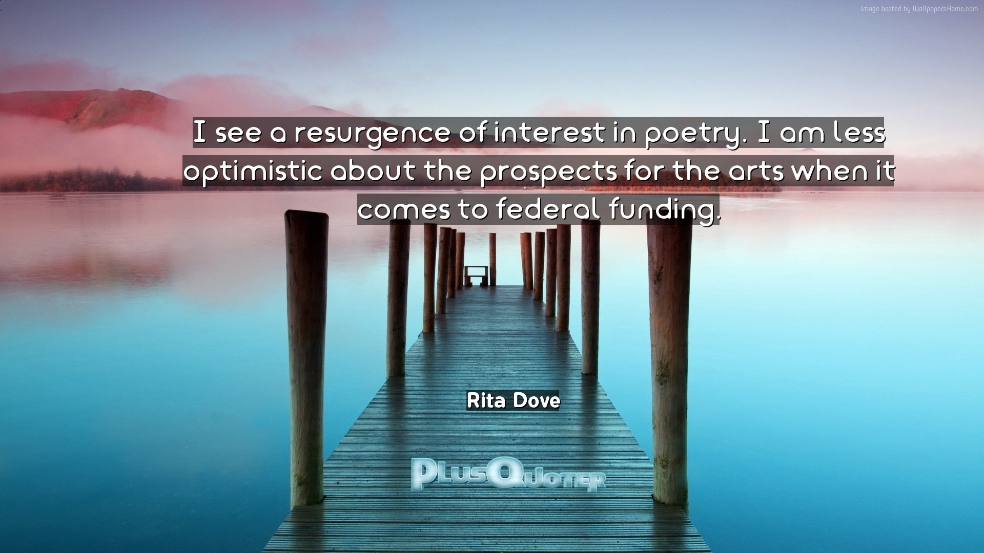 1920x1080 Download Wallpaper with inspirational Quotes- "I see a resurgence of  interest in poetry.