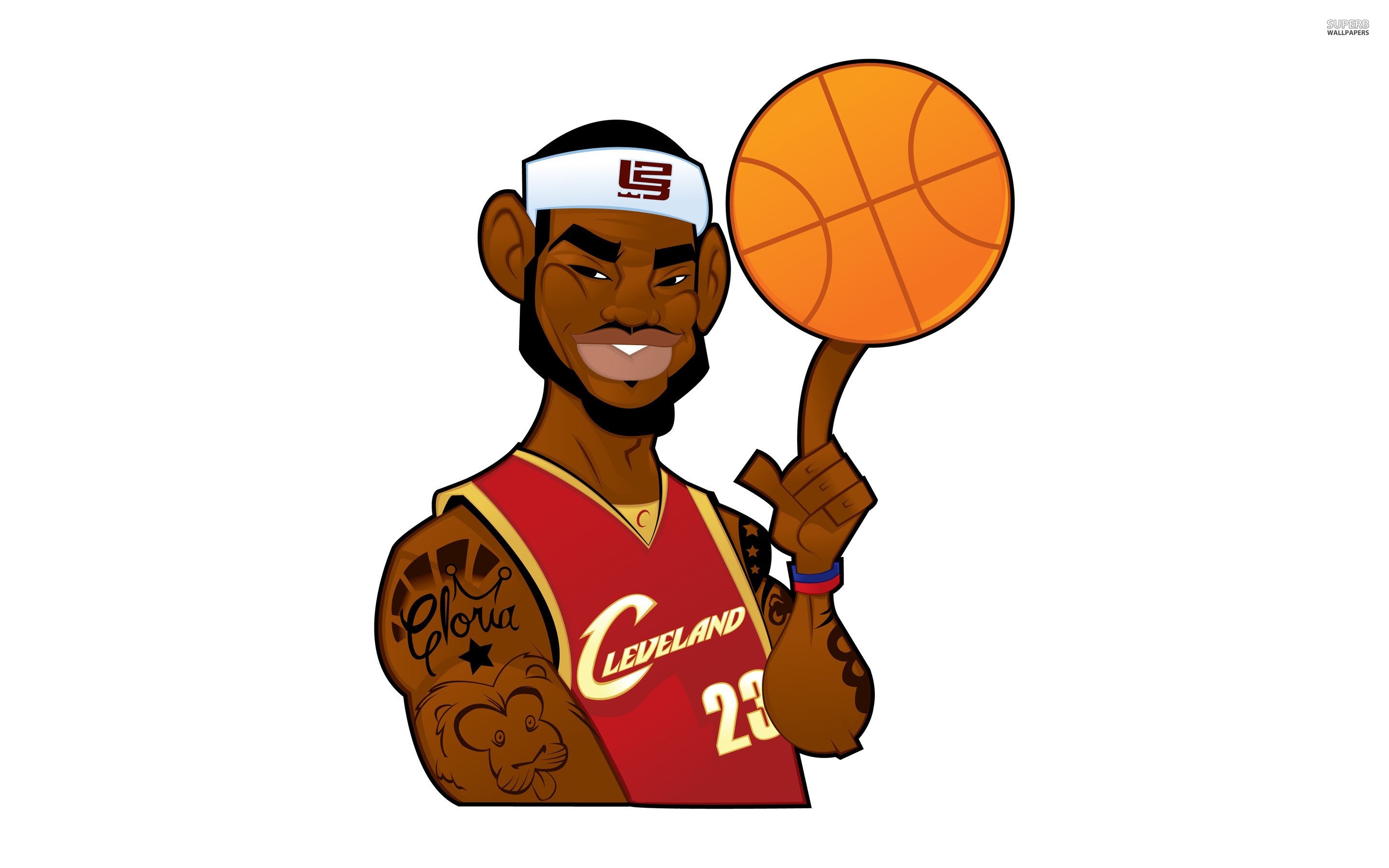 2880x1800 Cartoon Basketball Wallpaper