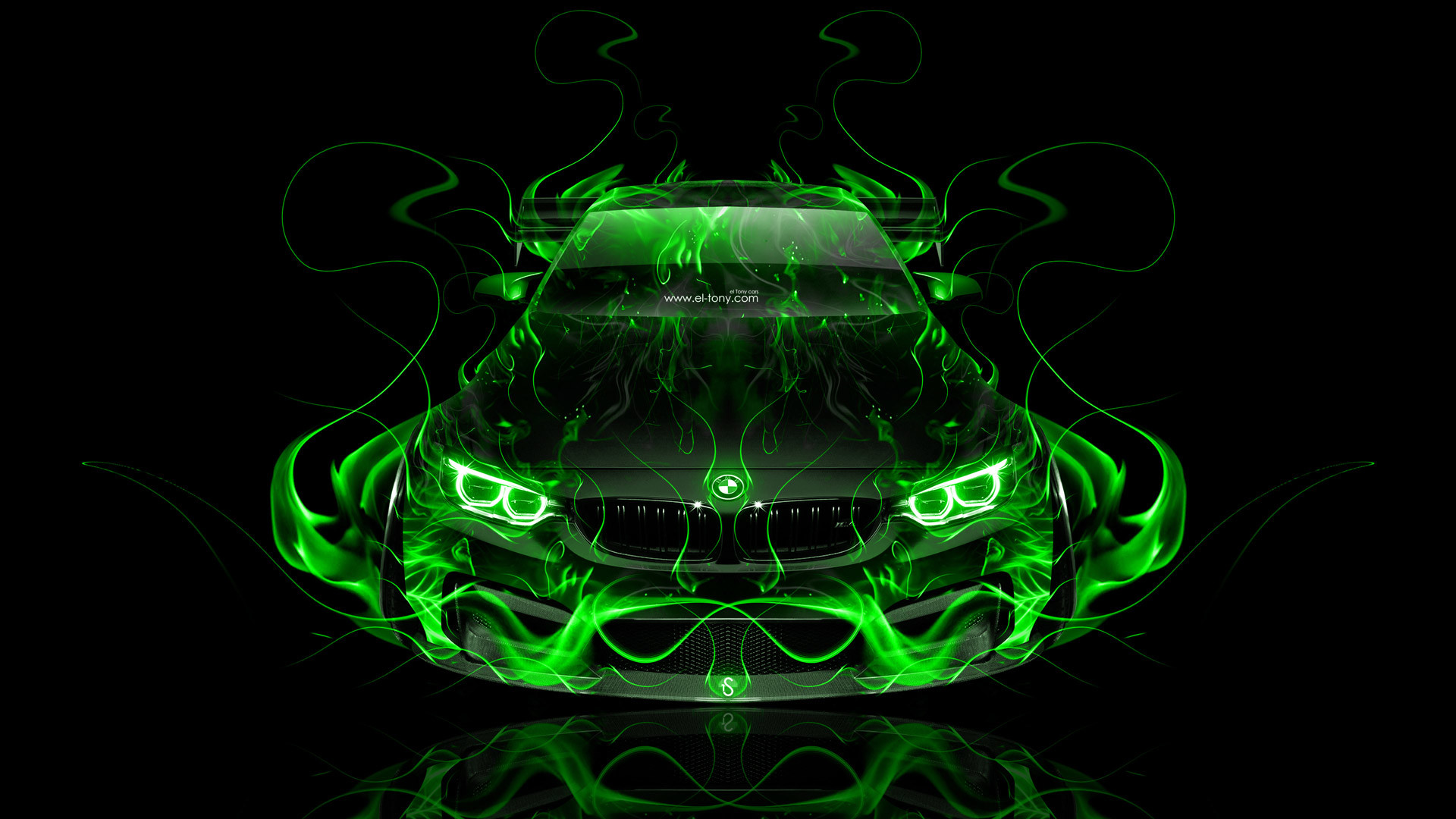 1920x1080 ... BMW-M4-Tuning-FrontUp-Super-Fire-Flame-Abstract- ...