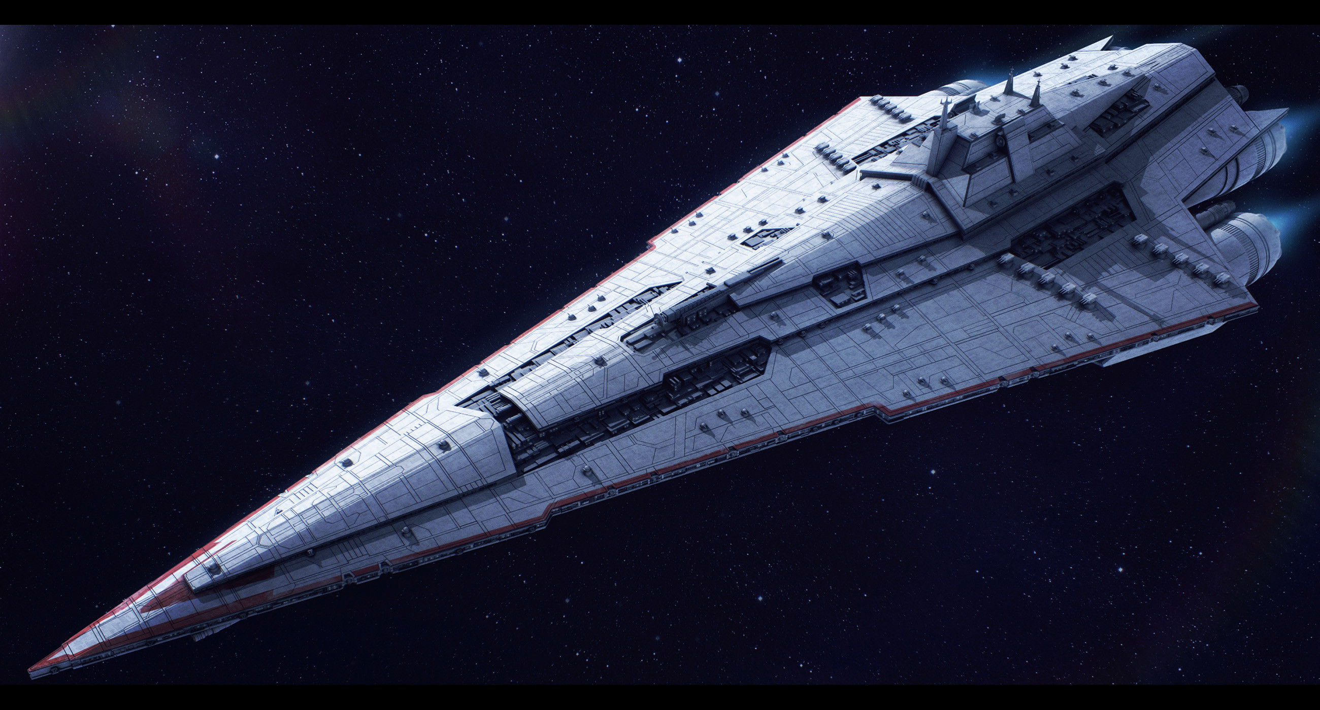 2600x1400 ... Star Wars Imperial Star Destroyer Commission by AdamKop