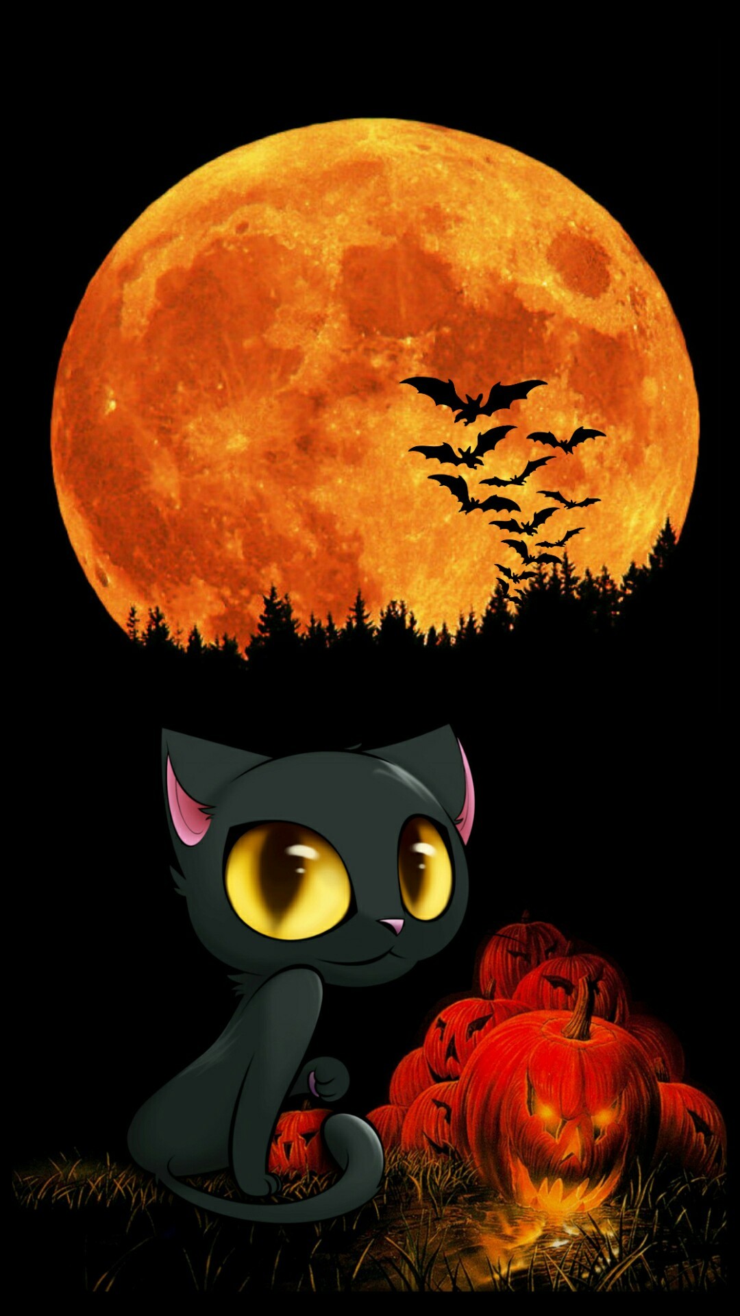 Background Cute Halloween Wallpaper