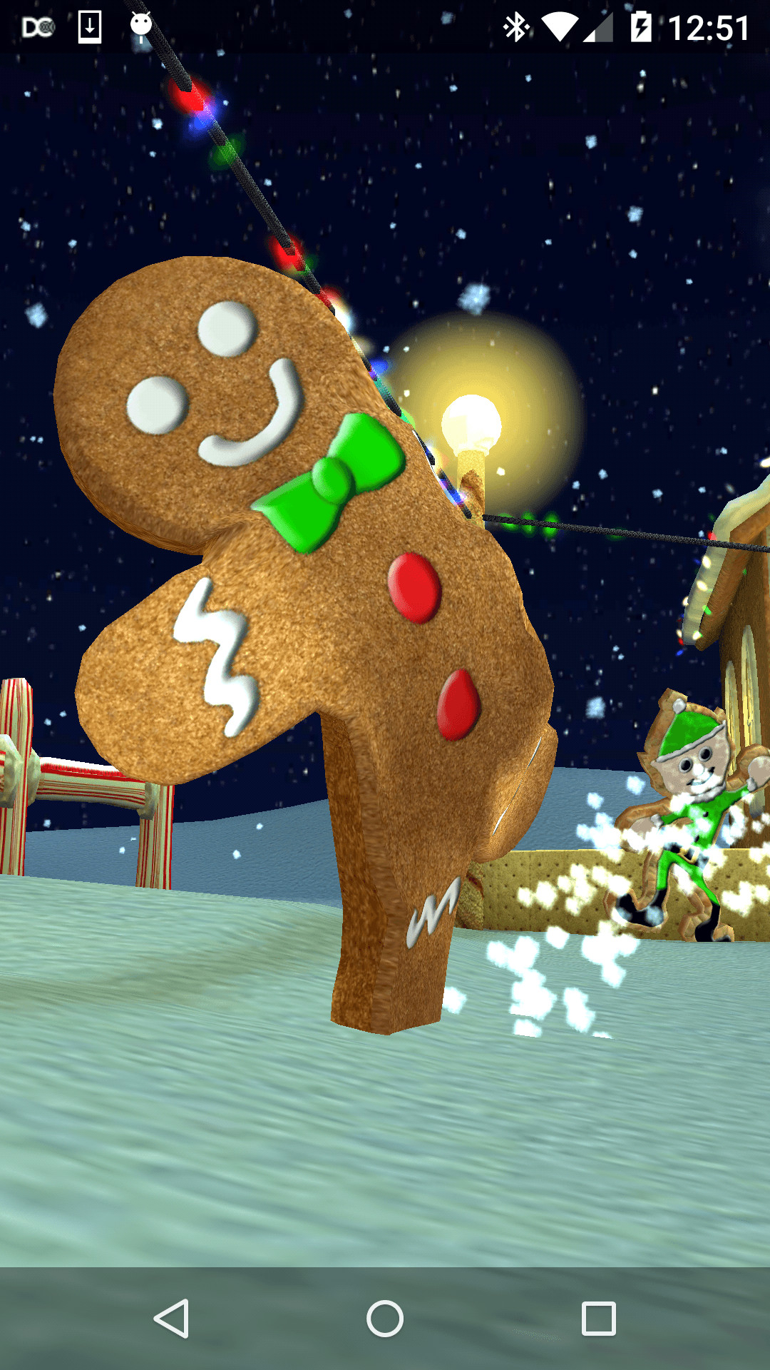 1080x1920 Christmas Cookie Village 3D Live Wallpaper