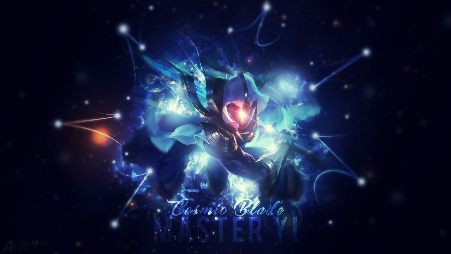 1920x1080 ... Cosmic Blade Master Yi Wallpaper by AetherialArts