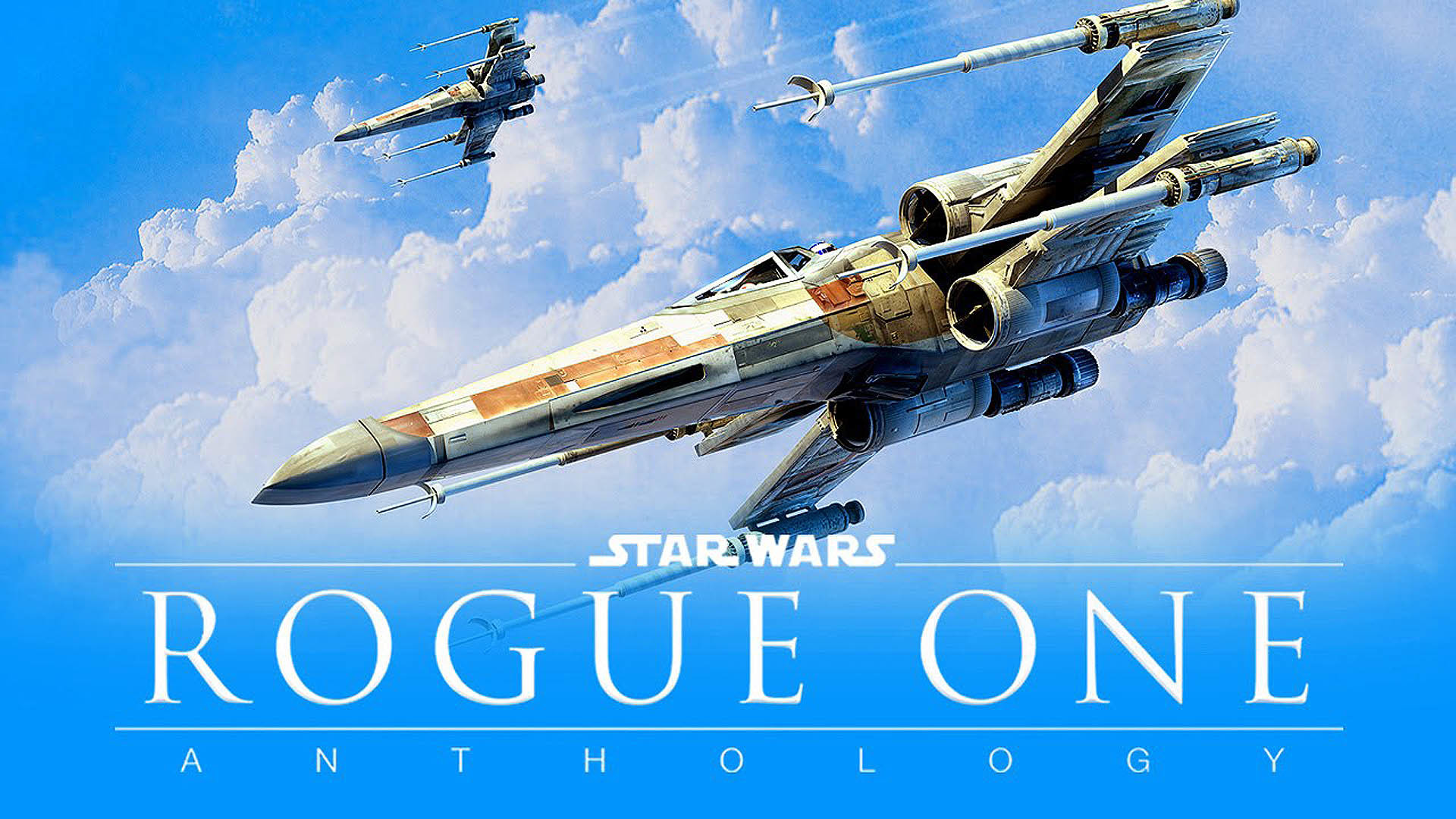 1920x1080 Star Wars Rogue One - X-Wings in the Blue Sky  wallpaper