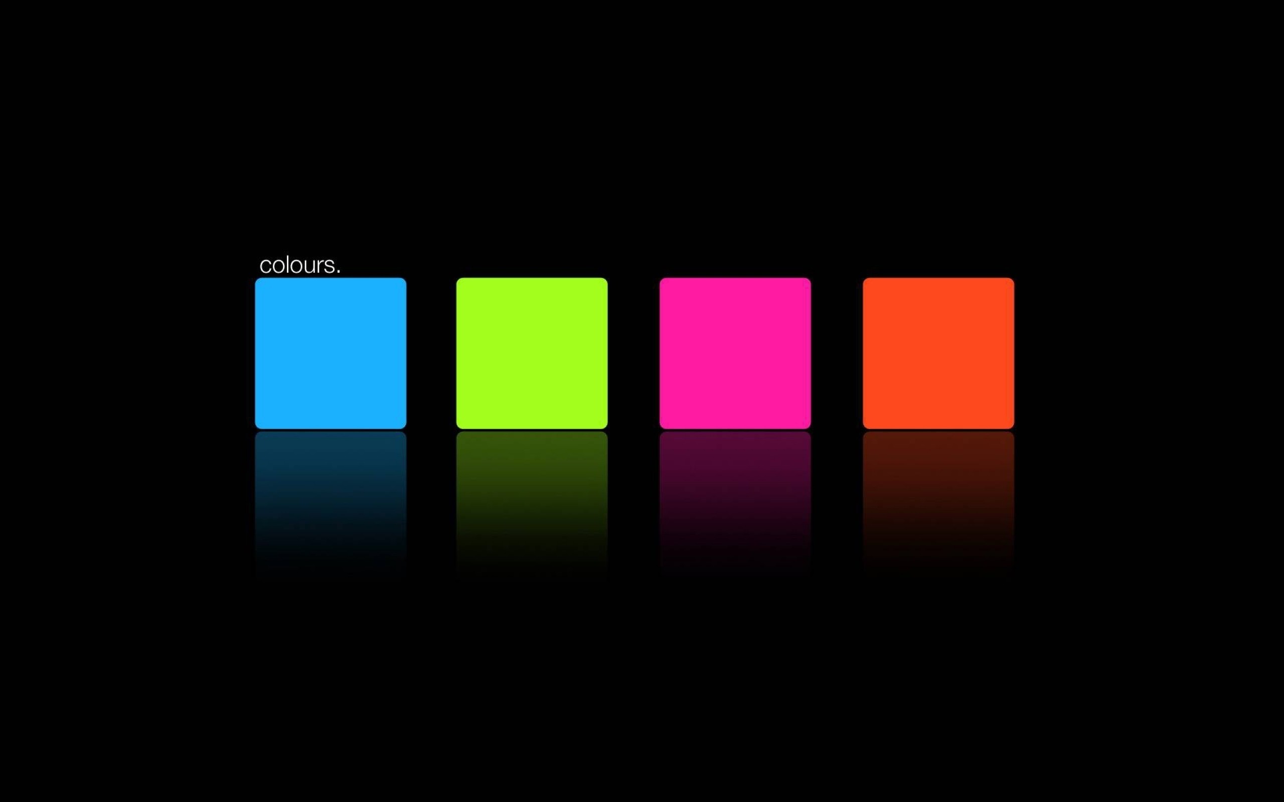 2560x1600  Wallpaper blue, pink, orange, green, square