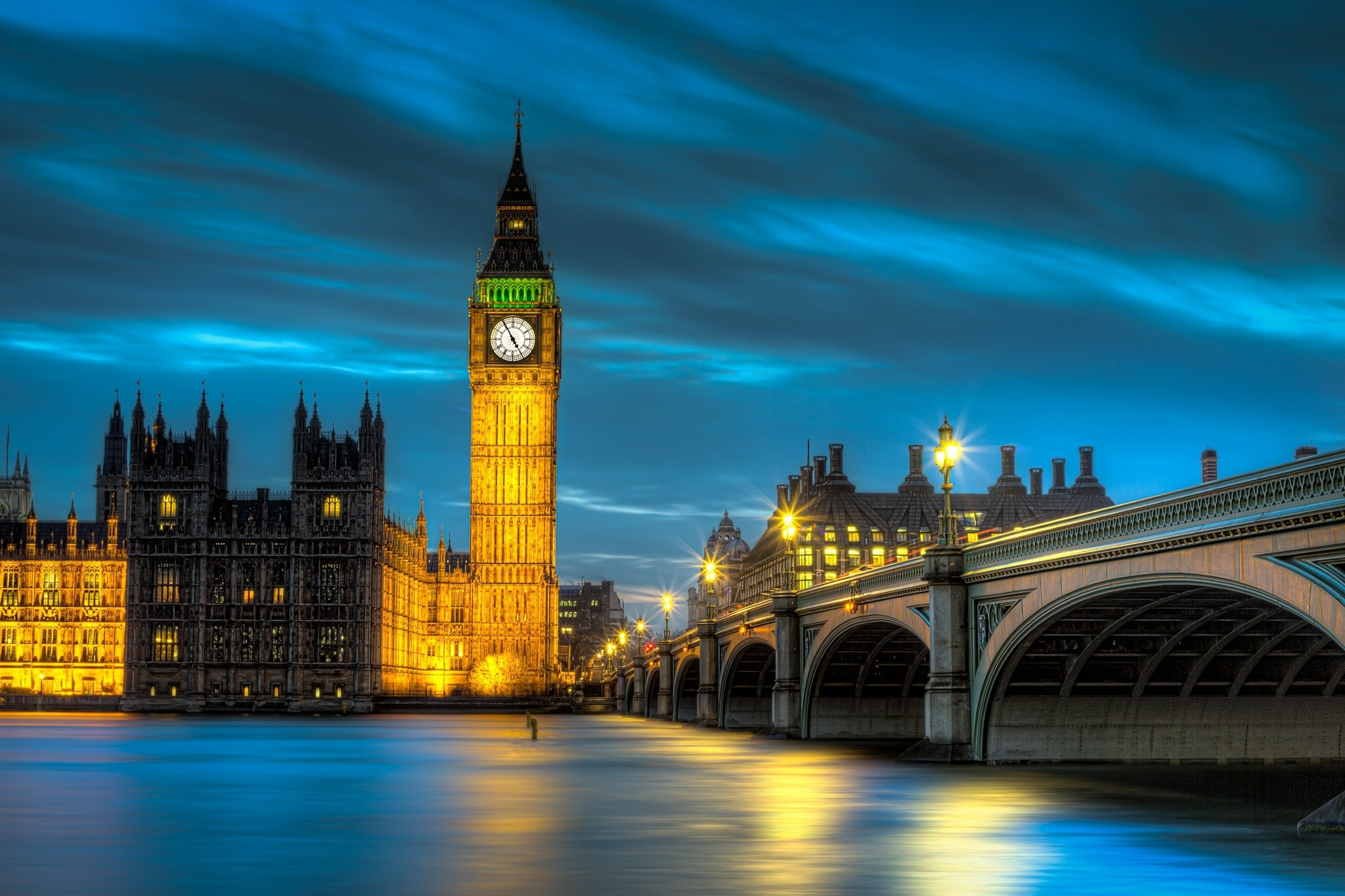 2048x1365 Man Made - Big Ben Man Made London Night Palace Of Westminster Light  Wallpaper