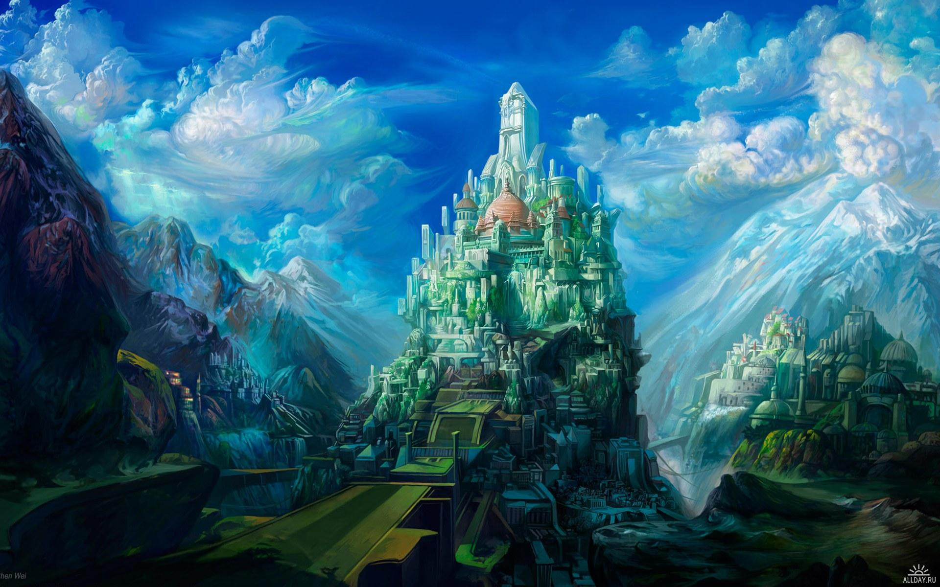 1920x1200 d abstract Dreamy fantasy Wallpaper Fantasy Castle