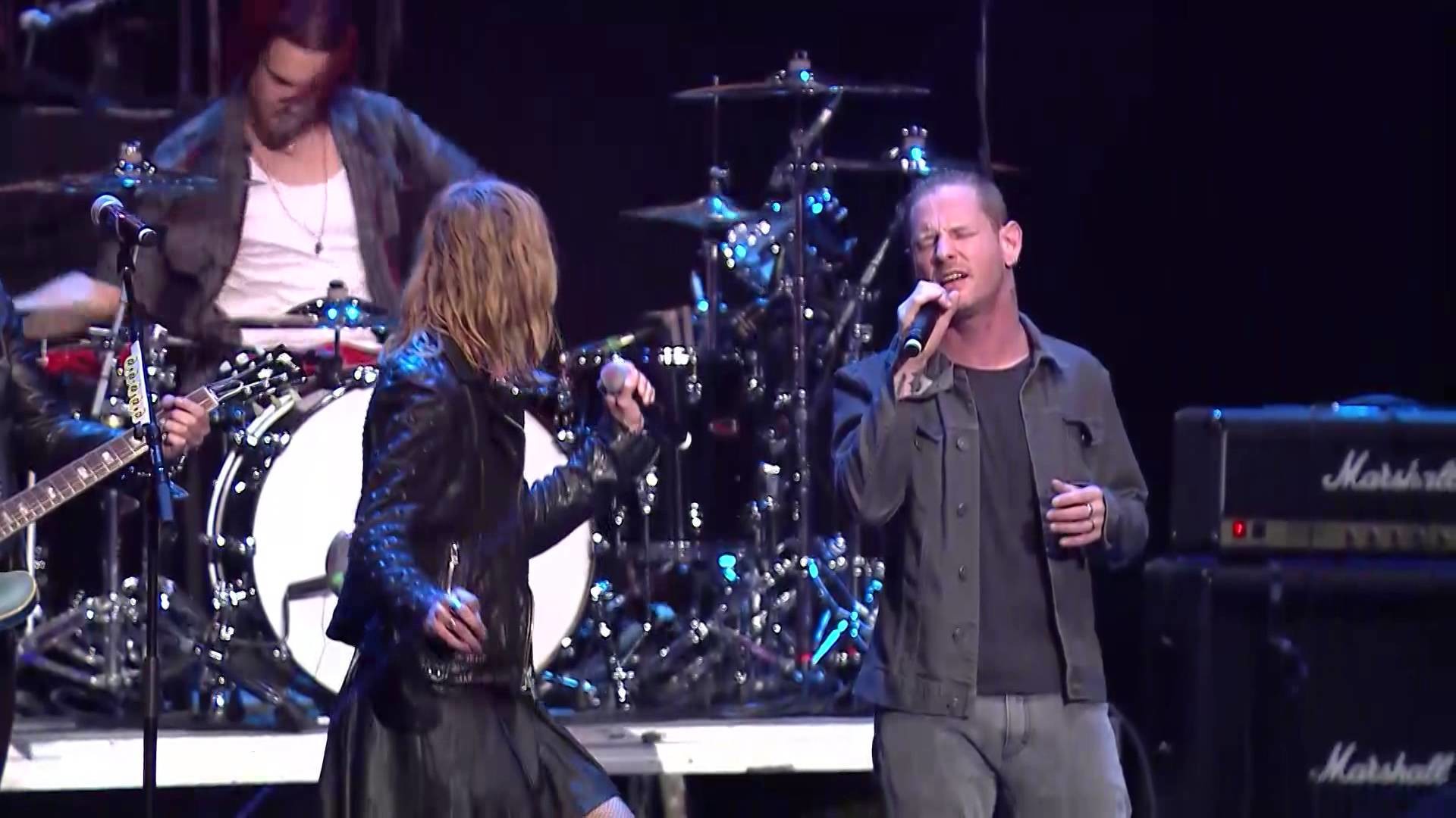 1920x1080 HALESTORM And Corey Taylor Do A Great TEMPLE OF THE DOG "Hunger Strike"  Cover Live - Metal Injection