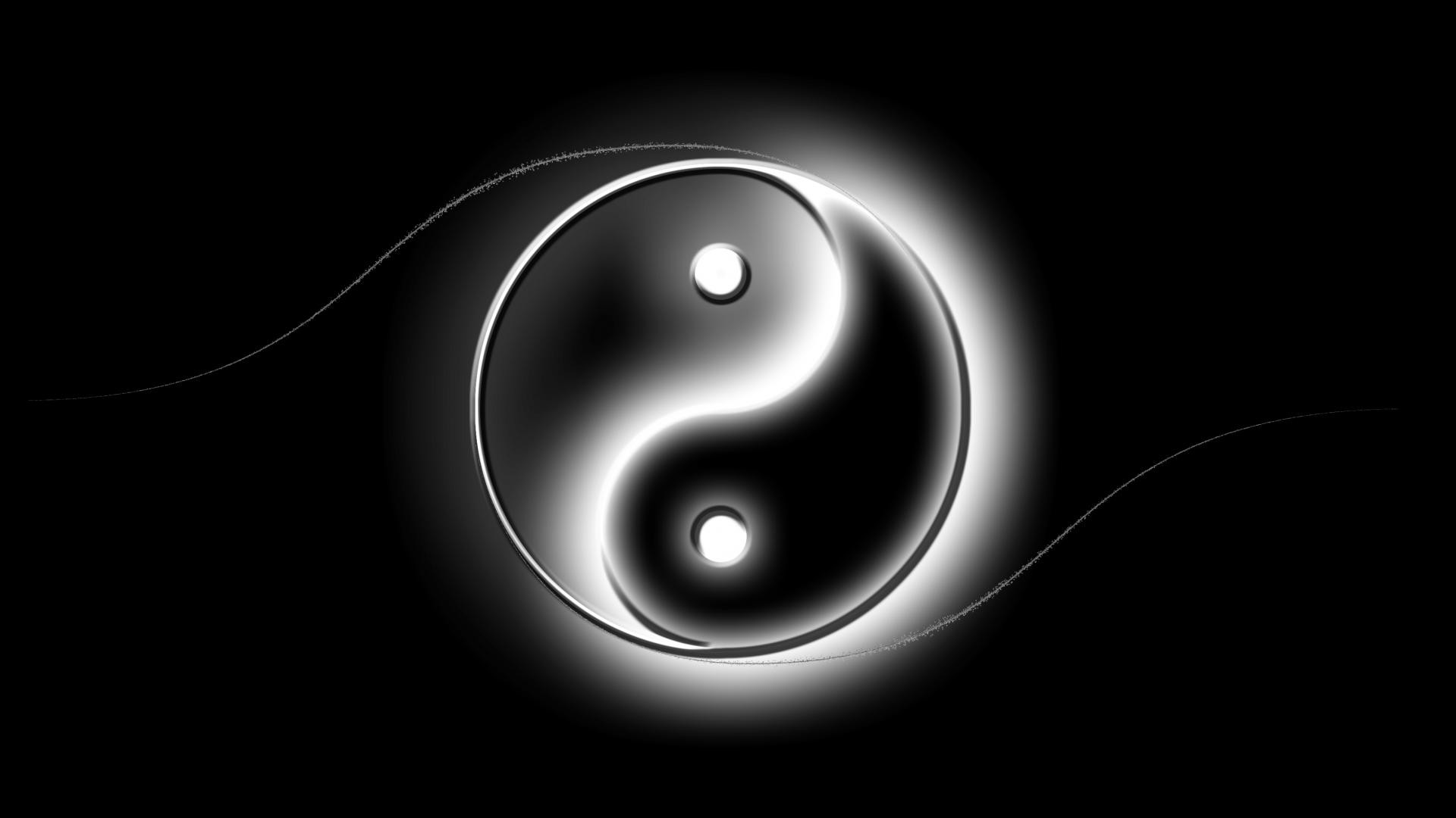 1920x1080 ... black and white ying yang wallpaper by hd wallpapers daily ...
