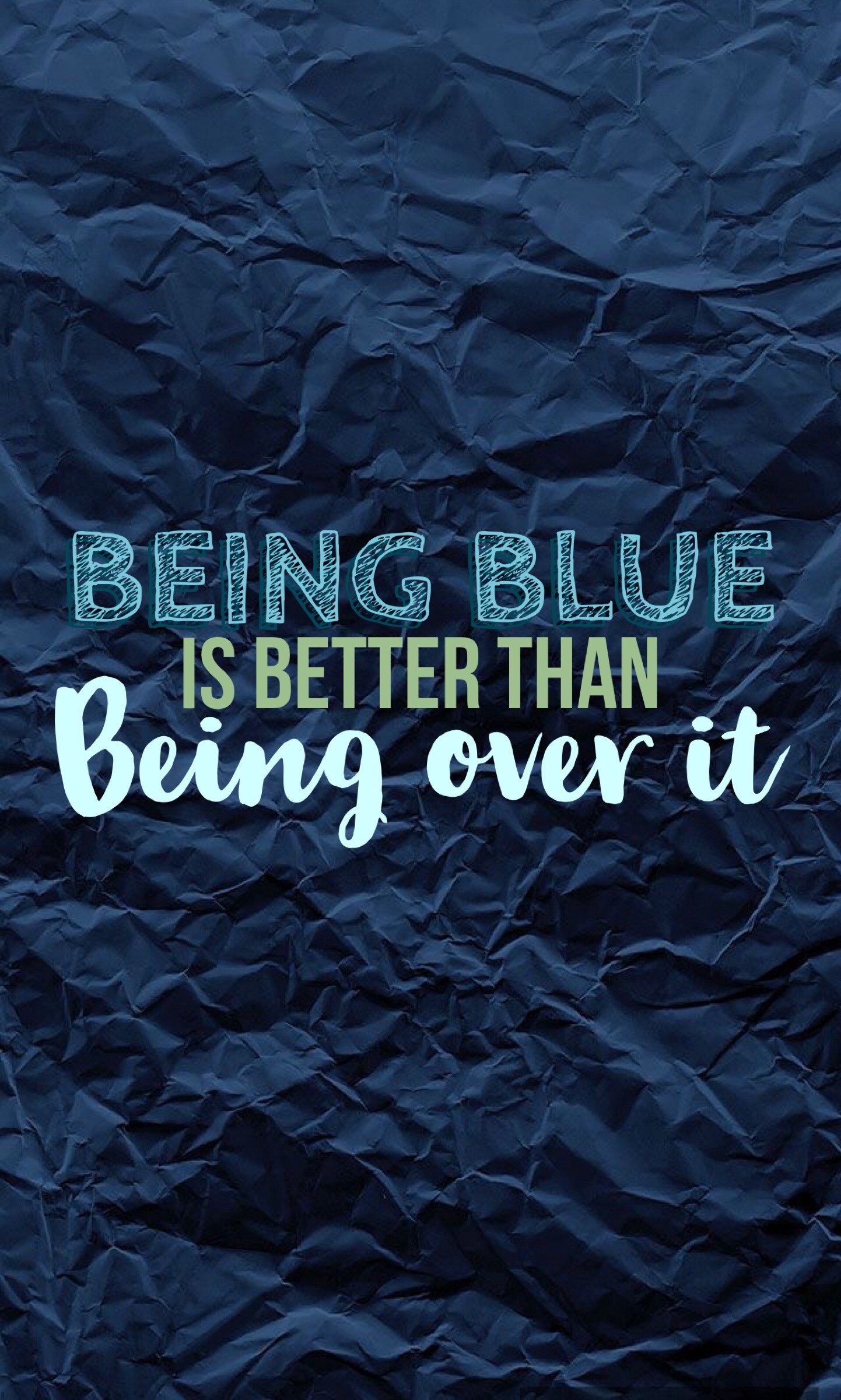 1442x2402 Hallelujah by Panic! at the disco lyrics "being blue is better than being  over