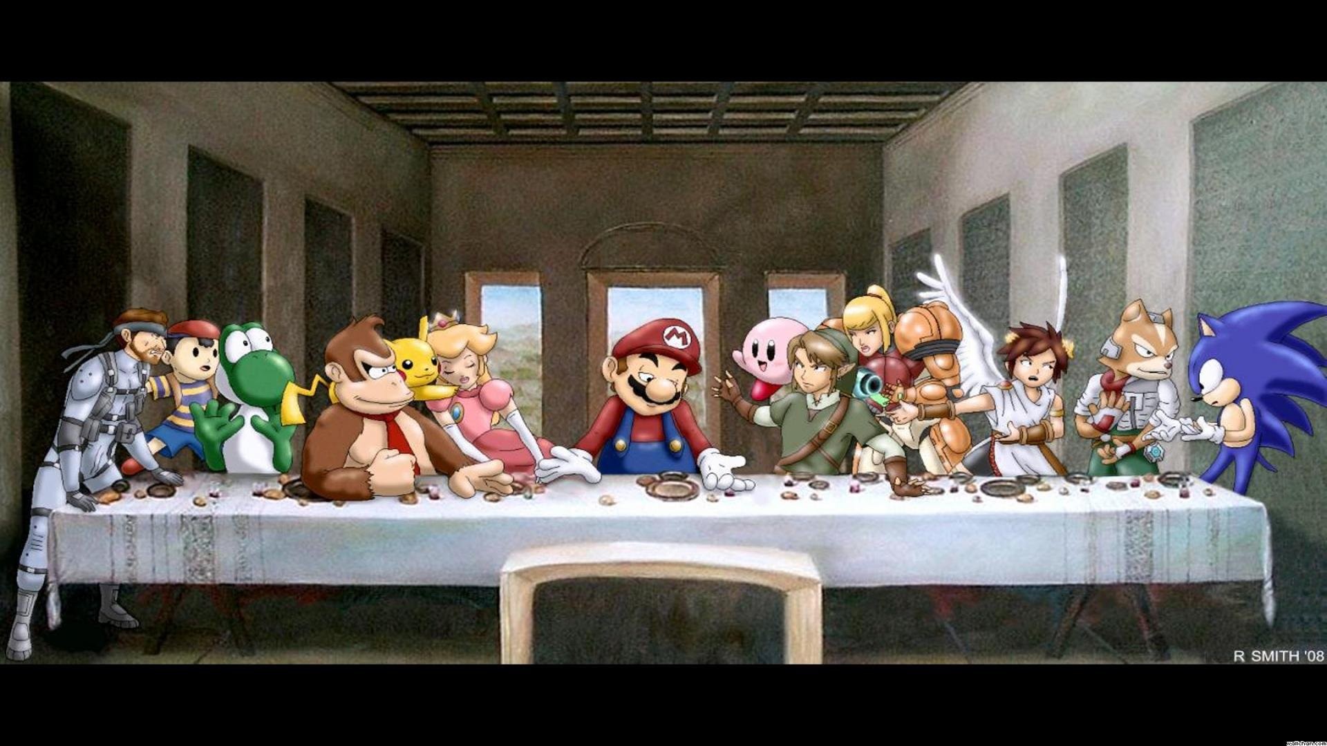 1920x1080 Mario Last Supper