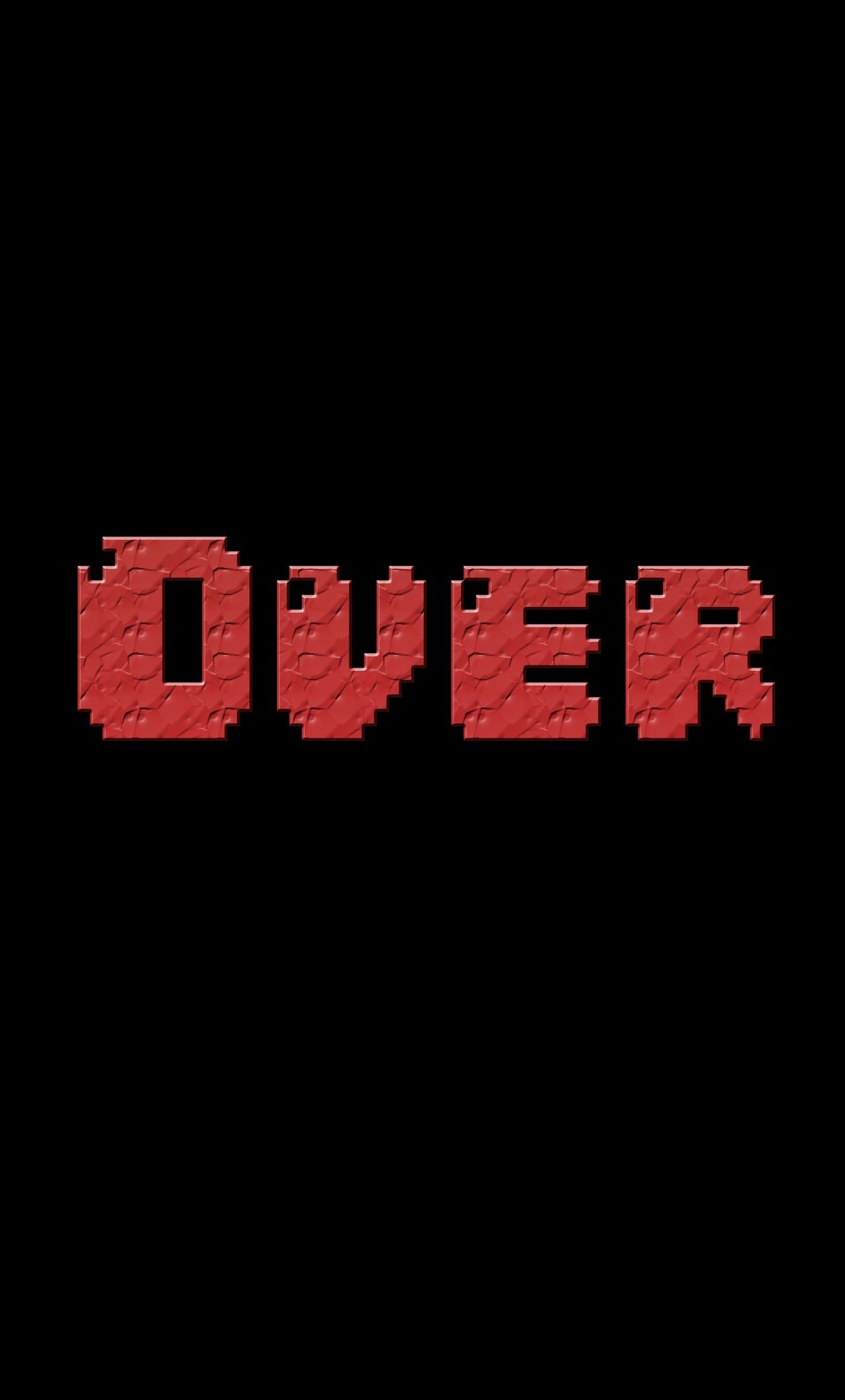 1280x2120 Game Over Typography (iPhone 6+)