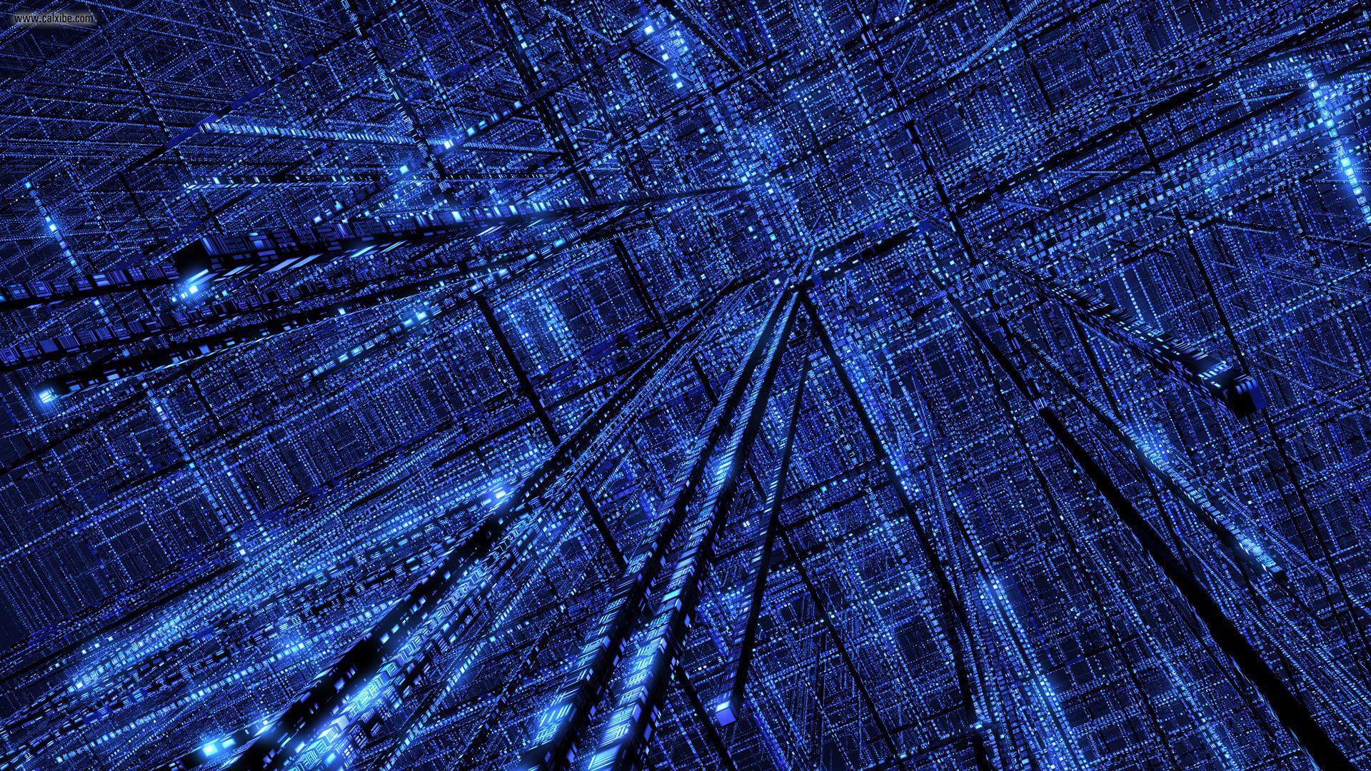 1920x1080 Abstract Binary Blue Digital Art Matrix