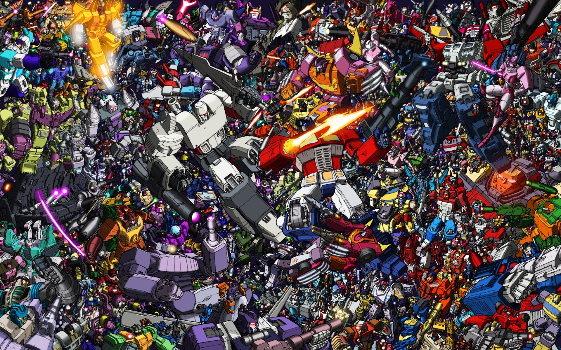 1920x1200 HD Collage of Transformers Desktop Background