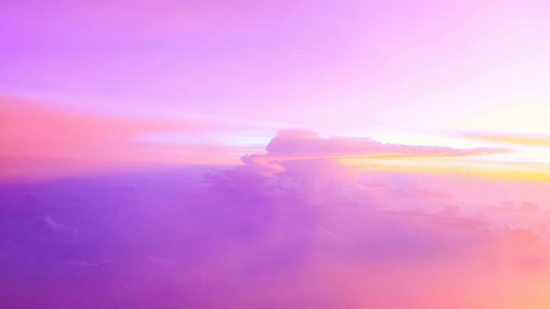 1920x1080 Sunny sky pink sunset background, beautiful cloudscape, view over clouds,  freedom concept. Majestic summer landscape. Exploring beauty world,  holidays, ...