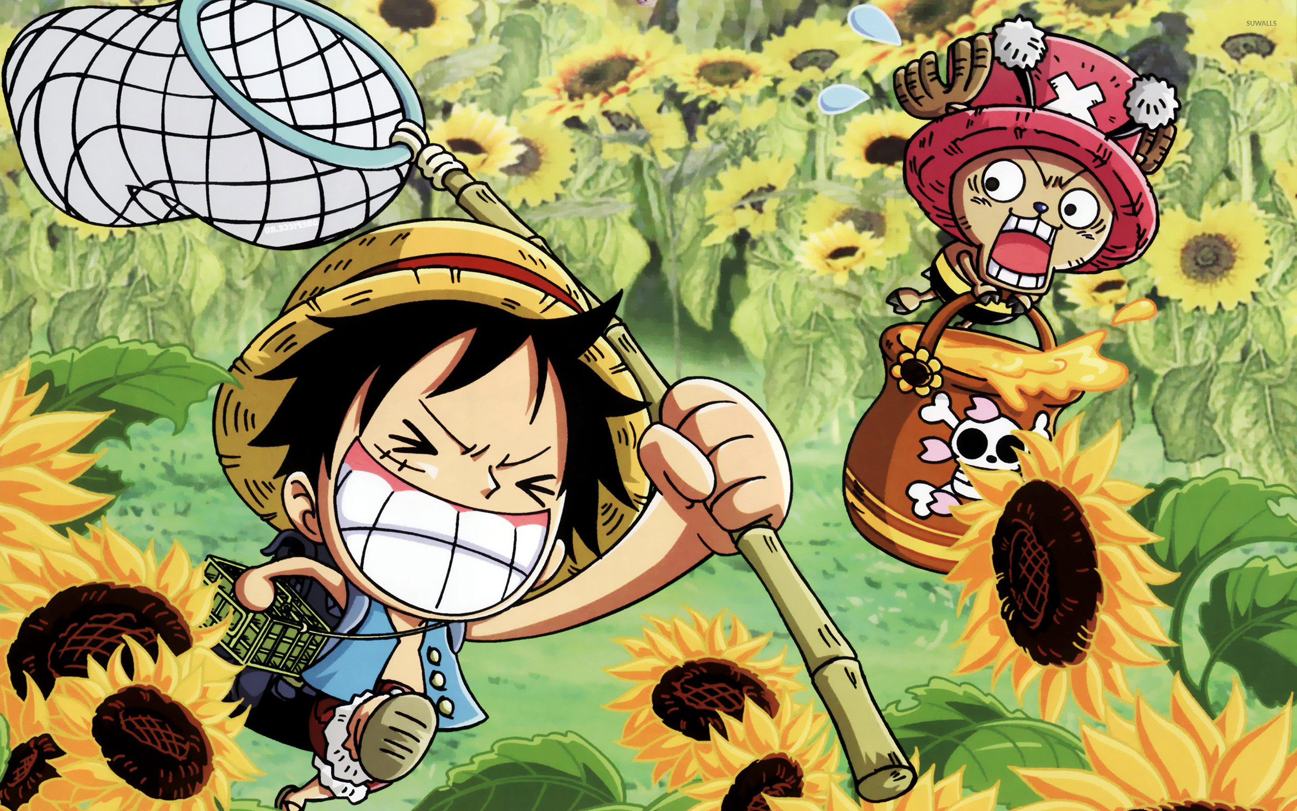 2560x1600 Funny One Piece Wallpaper – Luffy and Tony Tony Chopper .