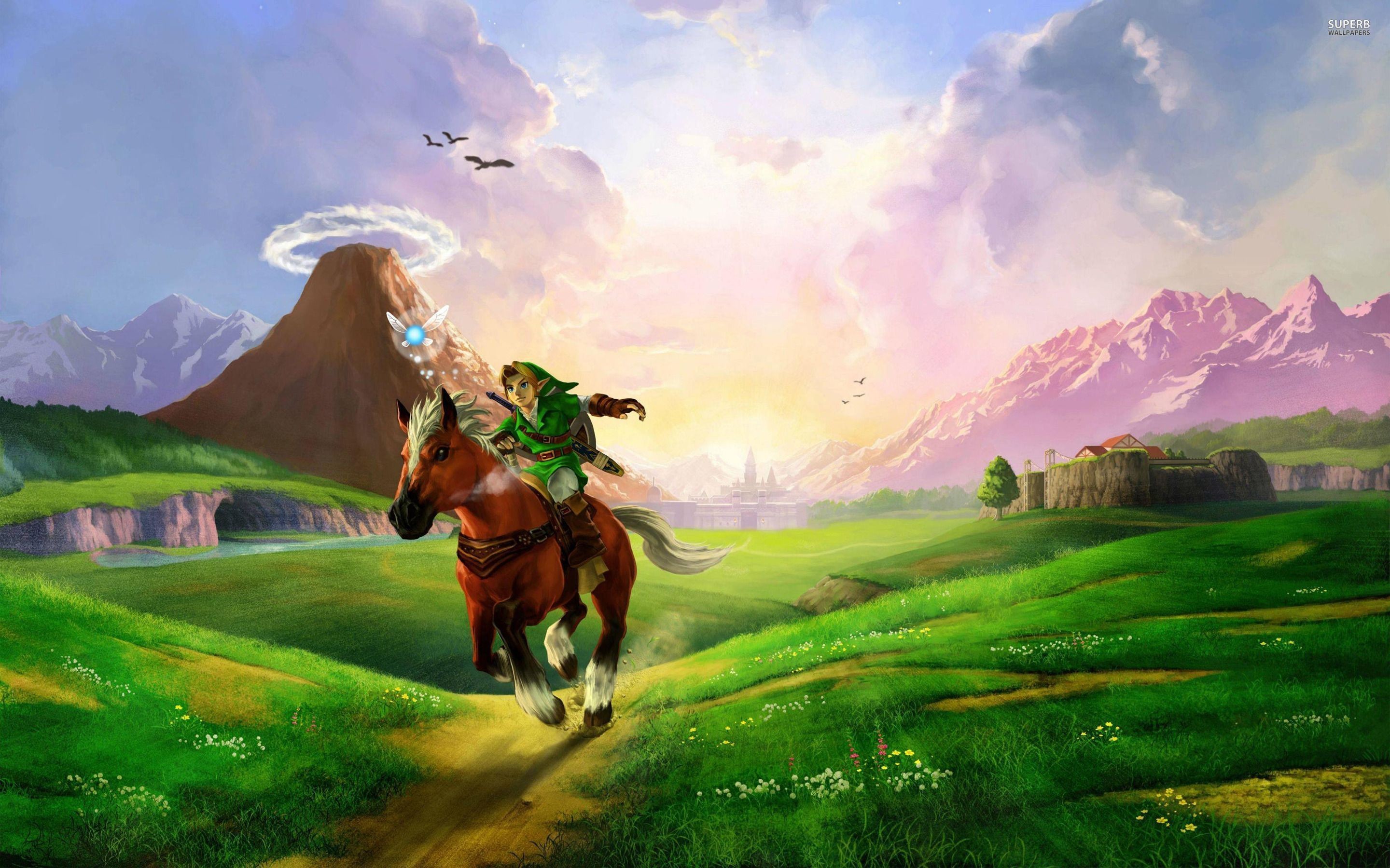2880x1800 Link and Zelda - The Legend of Zelda wallpaper - Game wallpapers .