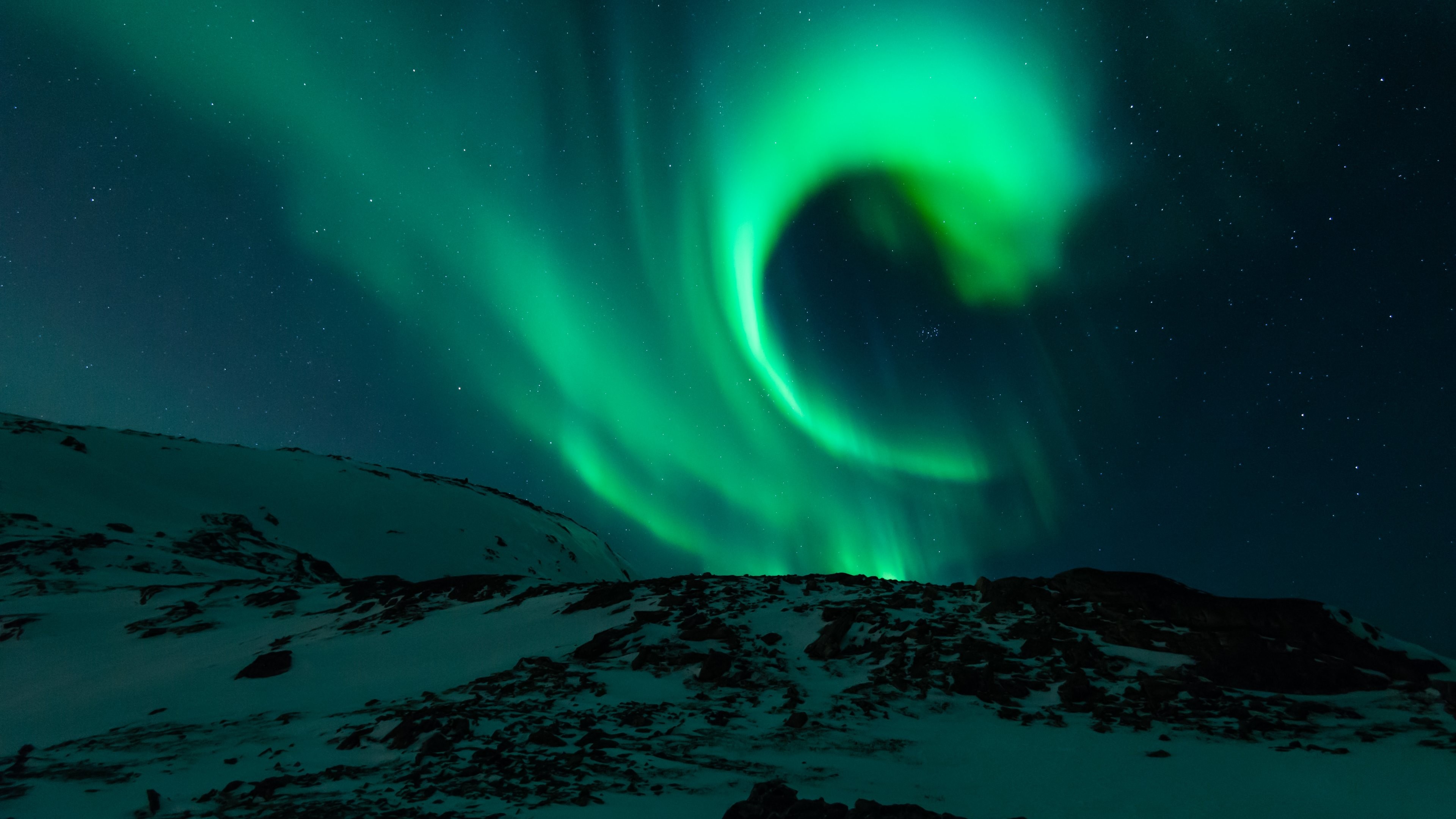 3840x2160 4K Papers - Aurora Borealis in Norway wallpaper