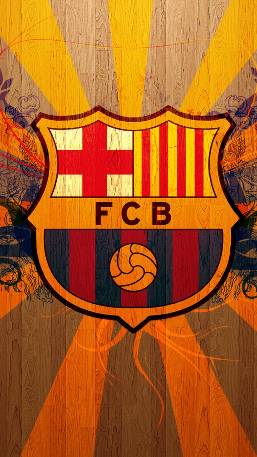 1080x1920 Wallpaper for galaxy s4 with FC Barcelona logo in  resolution