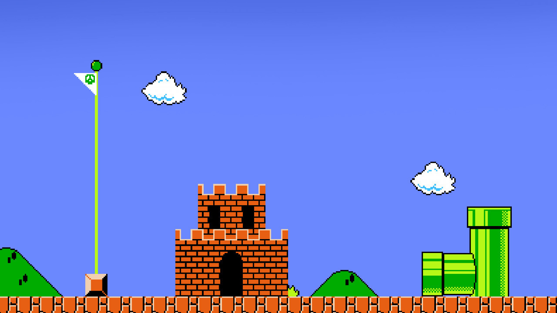 Wallpaper ID: 978817 / Mario Bros., green color, creativity, video games,  large group of objects, Super Mario, connection, art and craft, multi  colored, game, technology, mario free download
