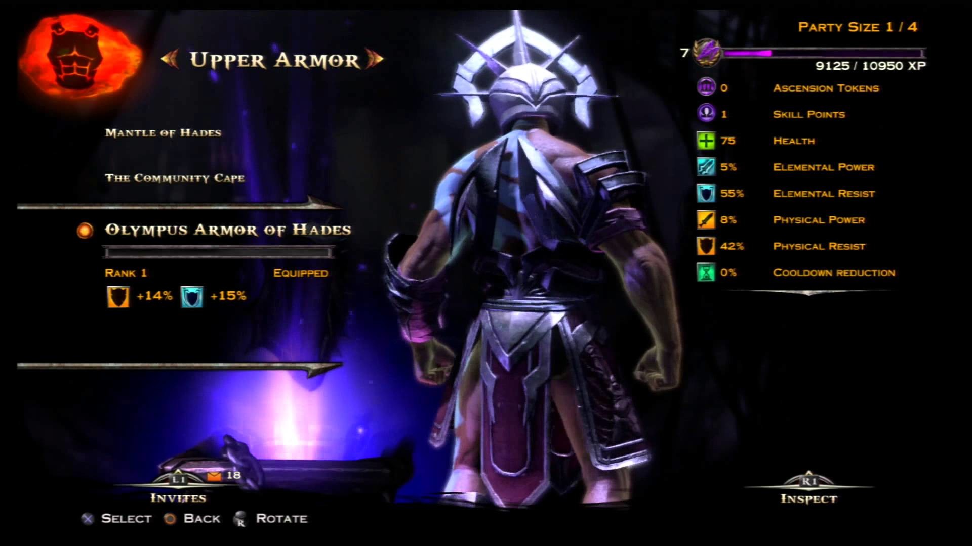 1920x1080 God of War Ascension - Multiplayer - Olympus Armor of Hades and Gauntlets  of Hades stats - YouTube