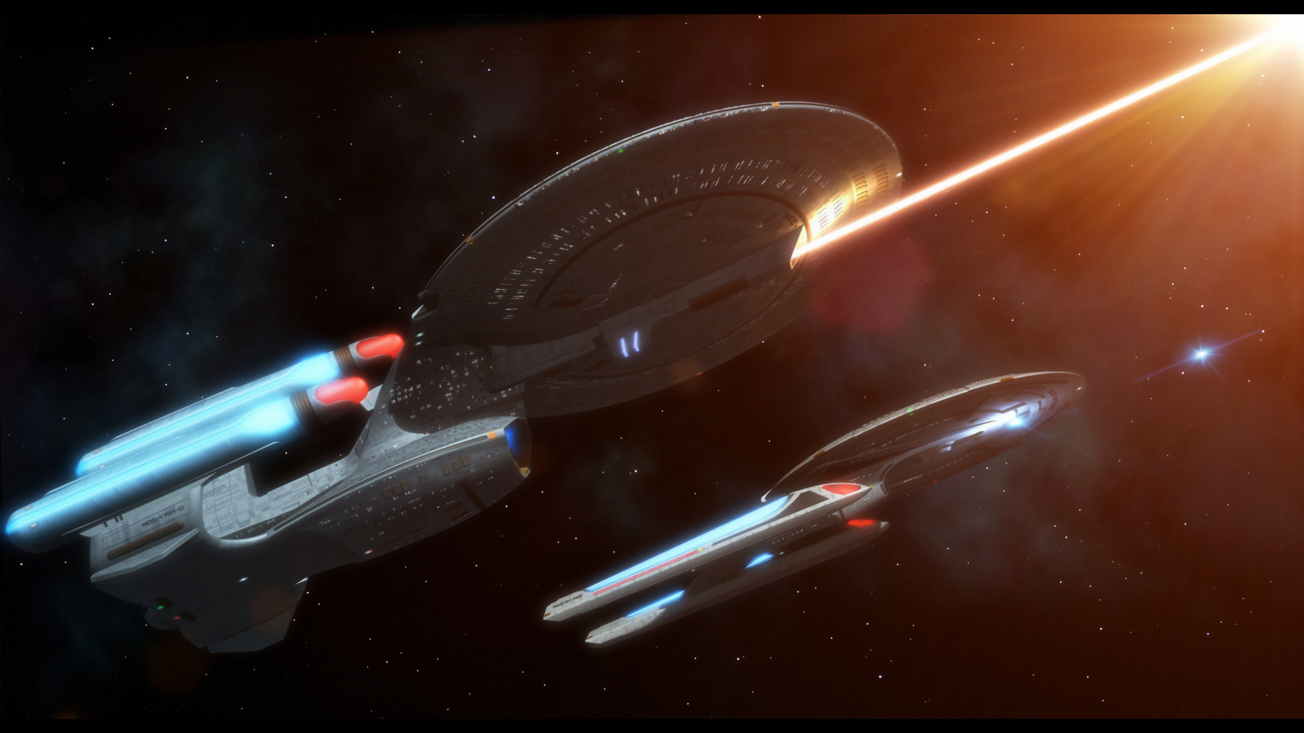 2560x1440 Star Trek USS Enterprise And USS Polaris. Free Star Trek computer desktop  wallpaper, images
