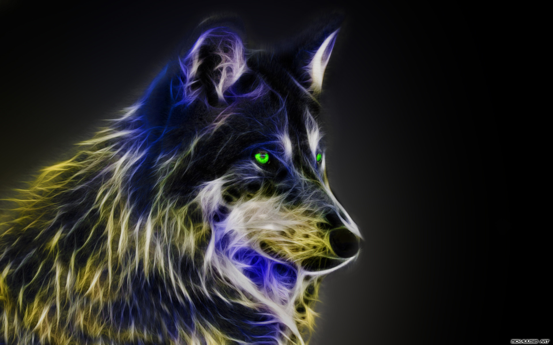 1920x1200 Cool Animal Wallpaper Light Wolf Cool wolf back…