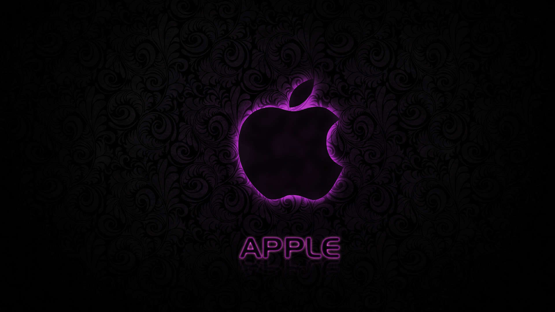 1920x1080 hd pics photos nice apple logo dark neon purple hd quality desktop  background wallpaper