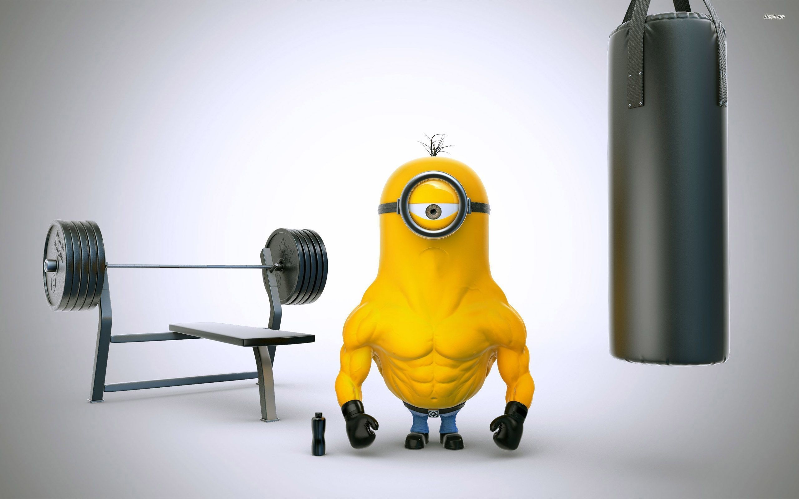2560x1600 Bodybuilder minion with boxing gloves