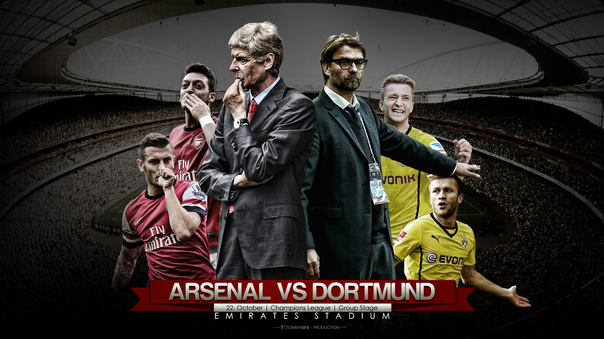 1920x1080 Arsenal vs Dortmund