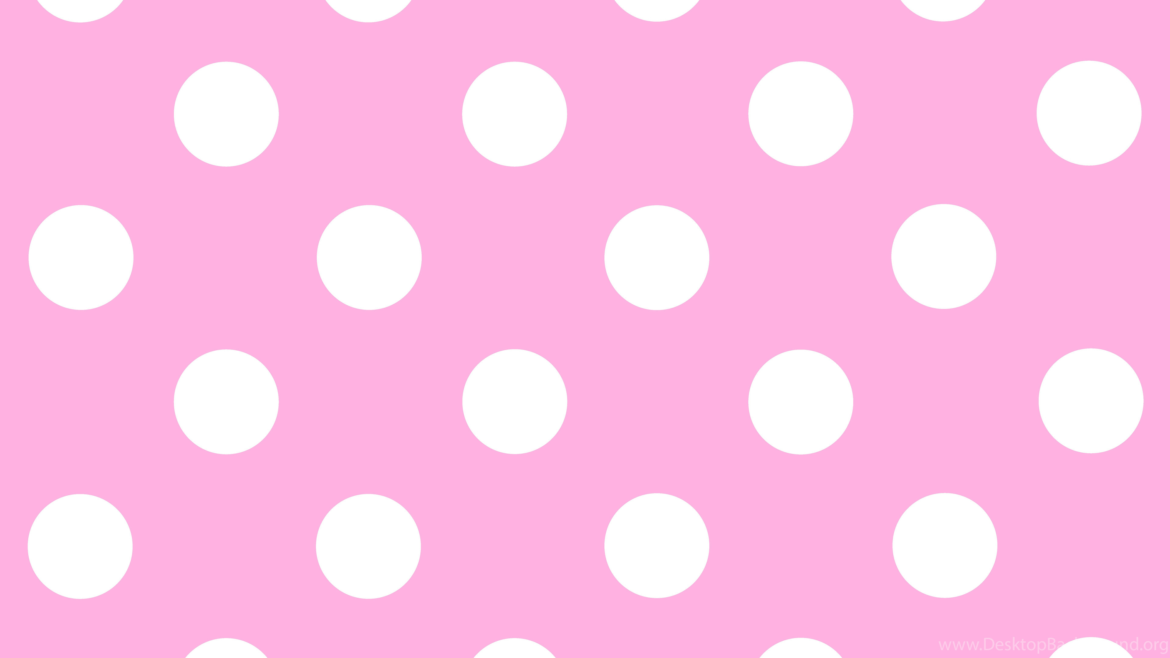 3840x2160 Pink and White Dots Wallpaper New Pink and White Polka Dot Wallpapers  Wallpapers Hd Wide